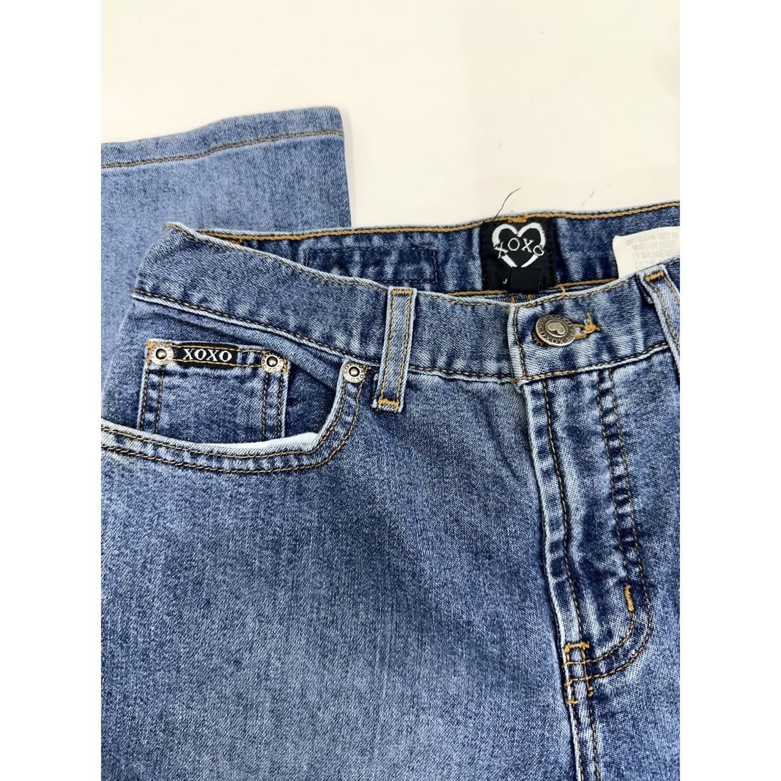 XOXO XOXO Jeans Juniors Jeans Size 3/4 Bootcut Denim Y2K Jeans Blue Women Regular 5-Pocket Comfort Stretch Size 26" / US 2 / IT 38 - 2 Thumbnail