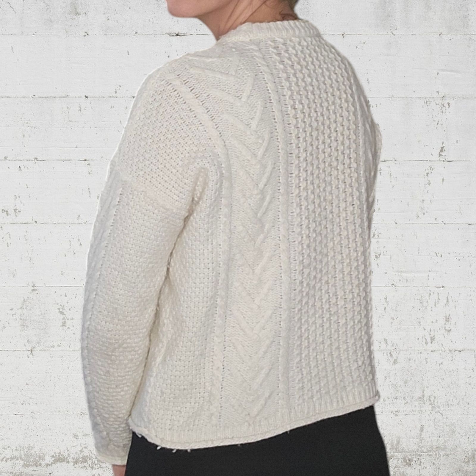 Madewell Madewell Ivory Cable Knit Wool Alpaca Sweater Size Small Size S / US 4 / IT 40 - 12 Thumbnail