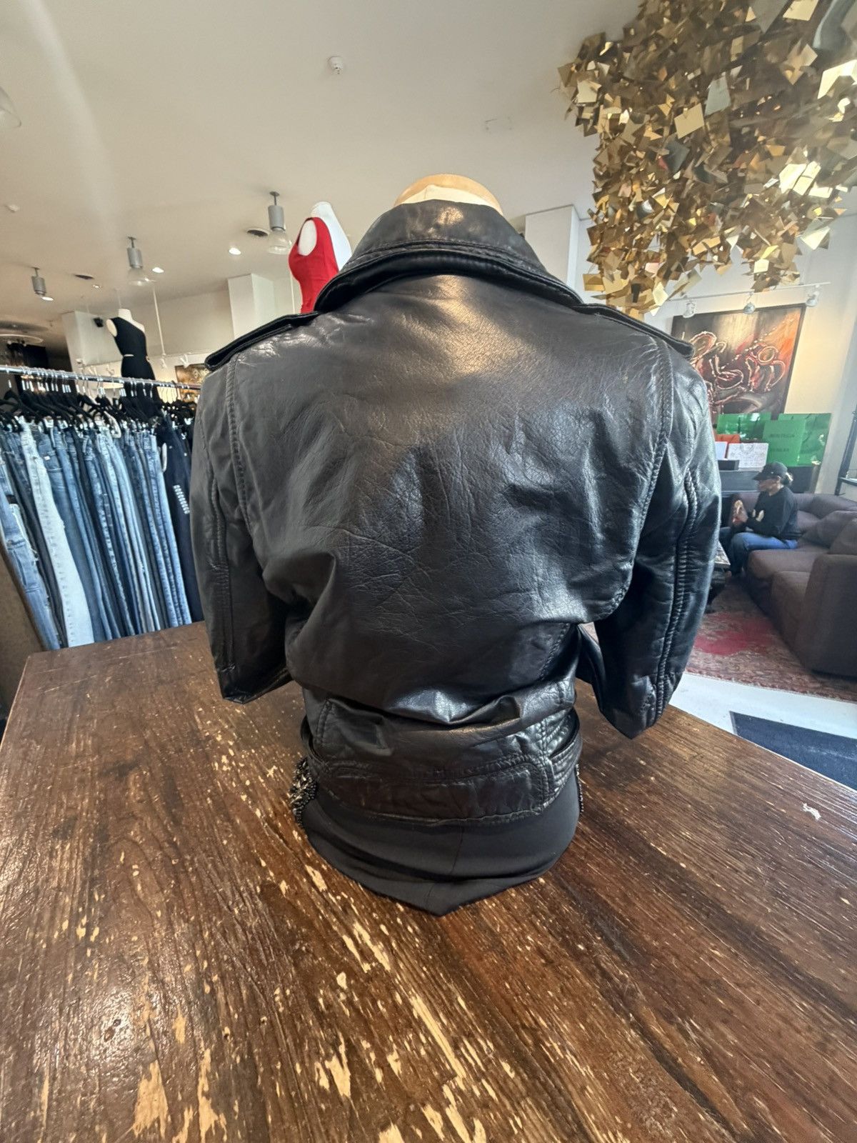 Balenciaga Balenciaga Paris Leather Moto Jacket –🖤🏍️ Size L / US 10 / IT 46 - 2 Thumbnail