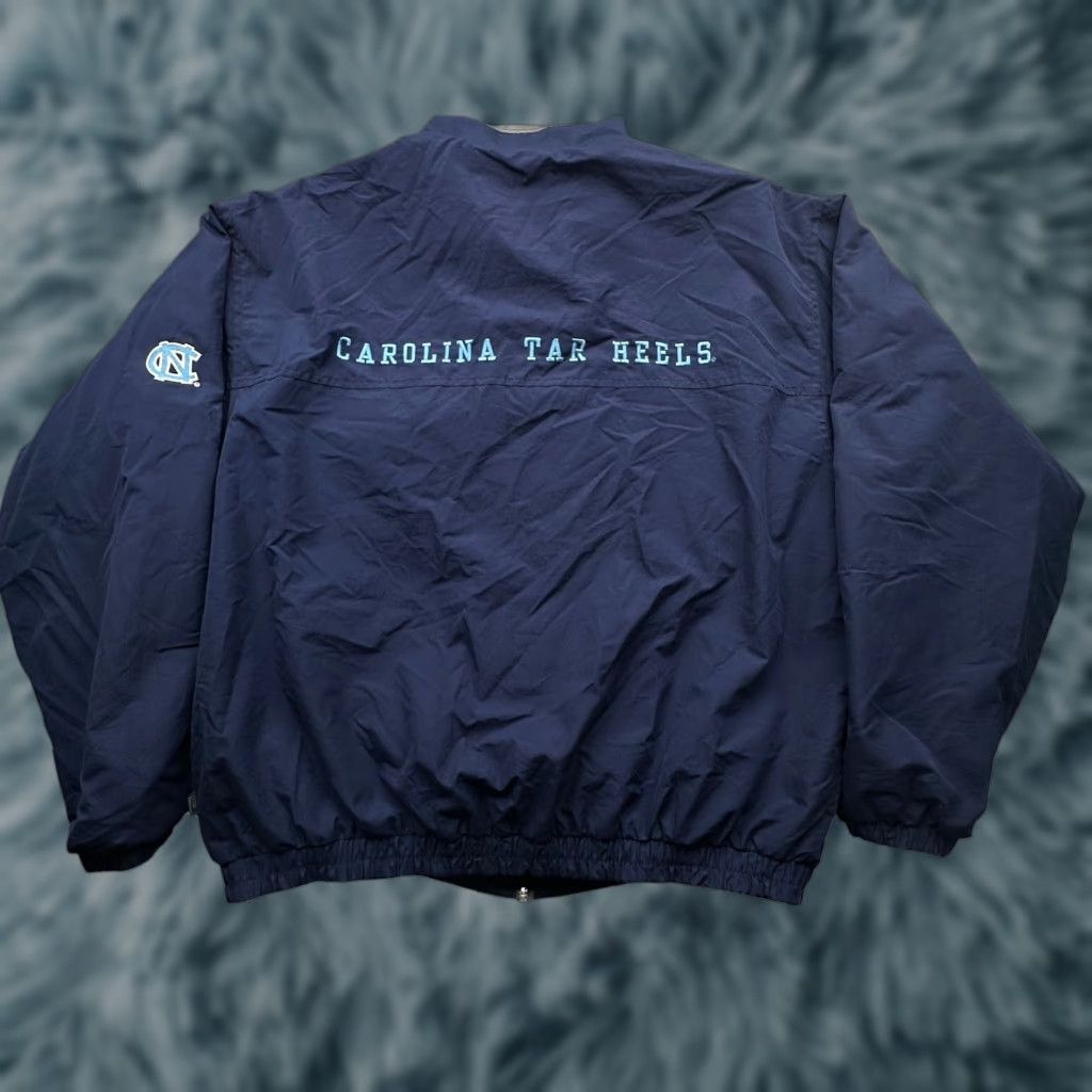 Vintage VINTAGE Red Oak North Carolina Tar Heels Micro Polar Fleece Jacket Mens XL Navy Bomber Jacket Zip Lined Solid 90s Mens Size US XL / EU 56 / 4 - 1 Thumbnail