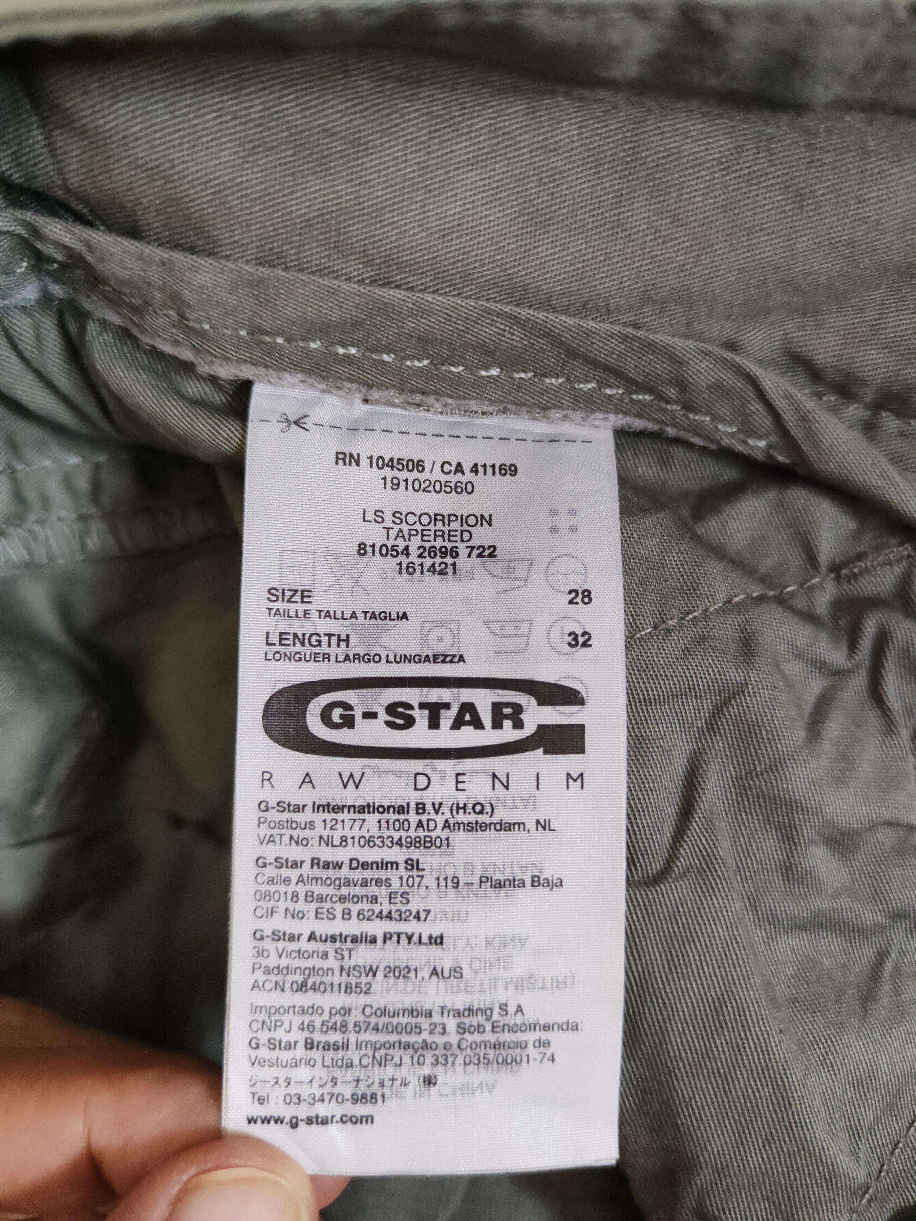 G-Star G-star Raw Olive Multipocket Tactical Cargo Pants #S1318DL Size US 28 / EU 44 - 17 Thumbnail