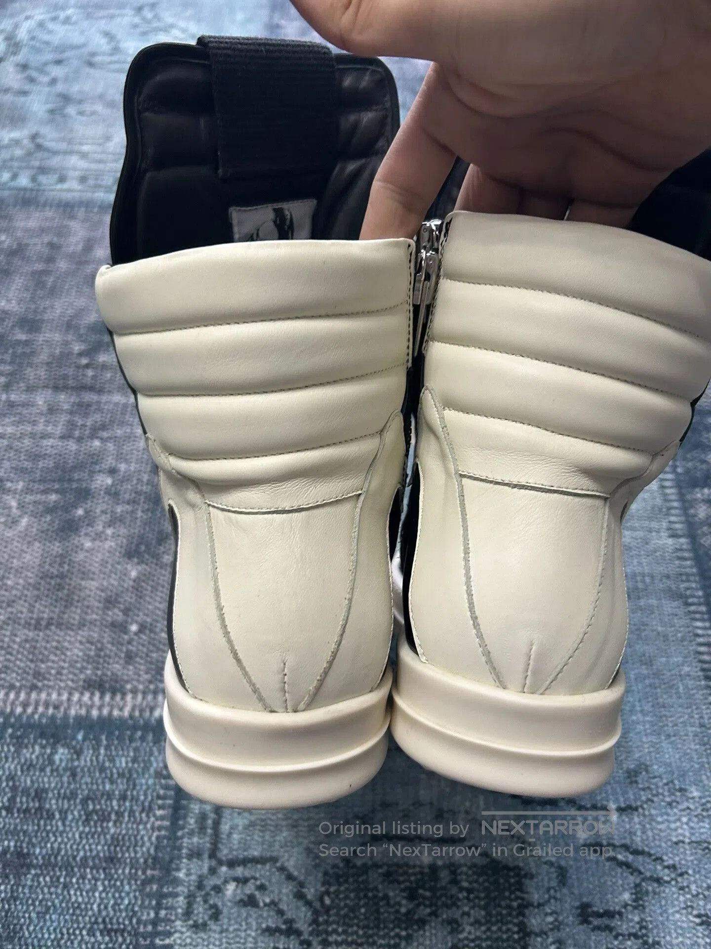 Rick Owens Rick Owens Triangle Design Leather Sneakers. Size US 5 / EU 37 - 4 Thumbnail