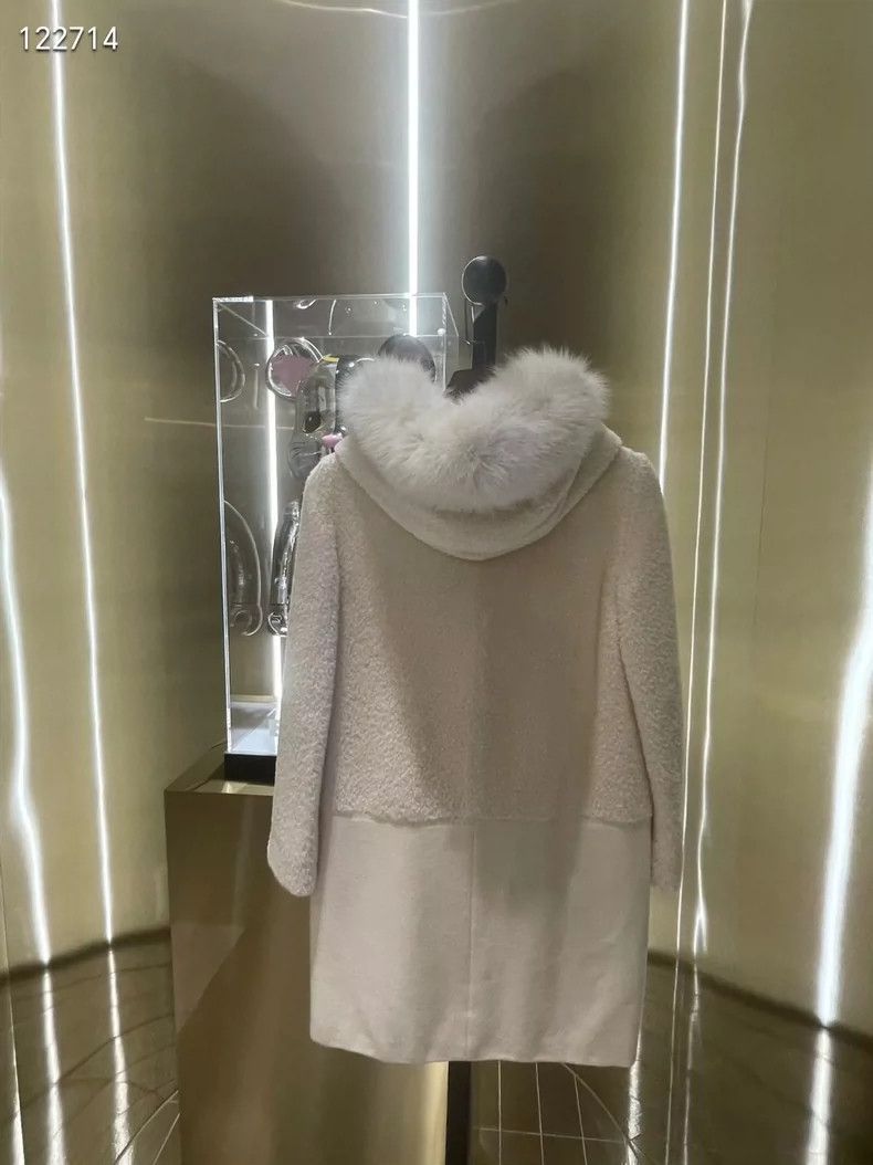 Max Mara Max Mara White wool coat Size S / US 4 / IT 40 - 2 Thumbnail