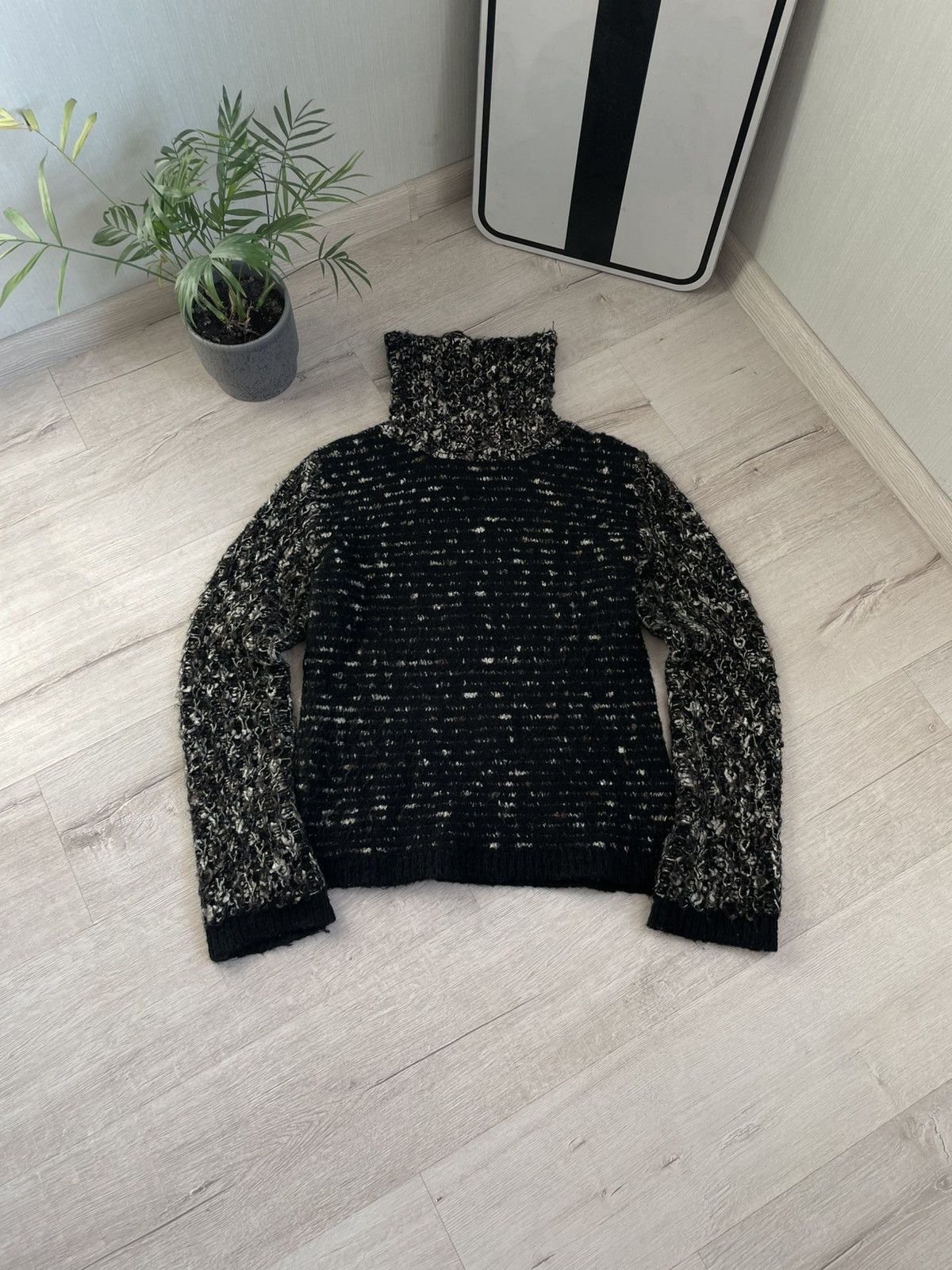 Japanese Brand × Le Grande Bleu (L.G.B.) Vintage Knitted Japan Roll Neck Sweater Abstract Stripe Y2k Size US M / EU 48-50 / 2 - 3 Thumbnail