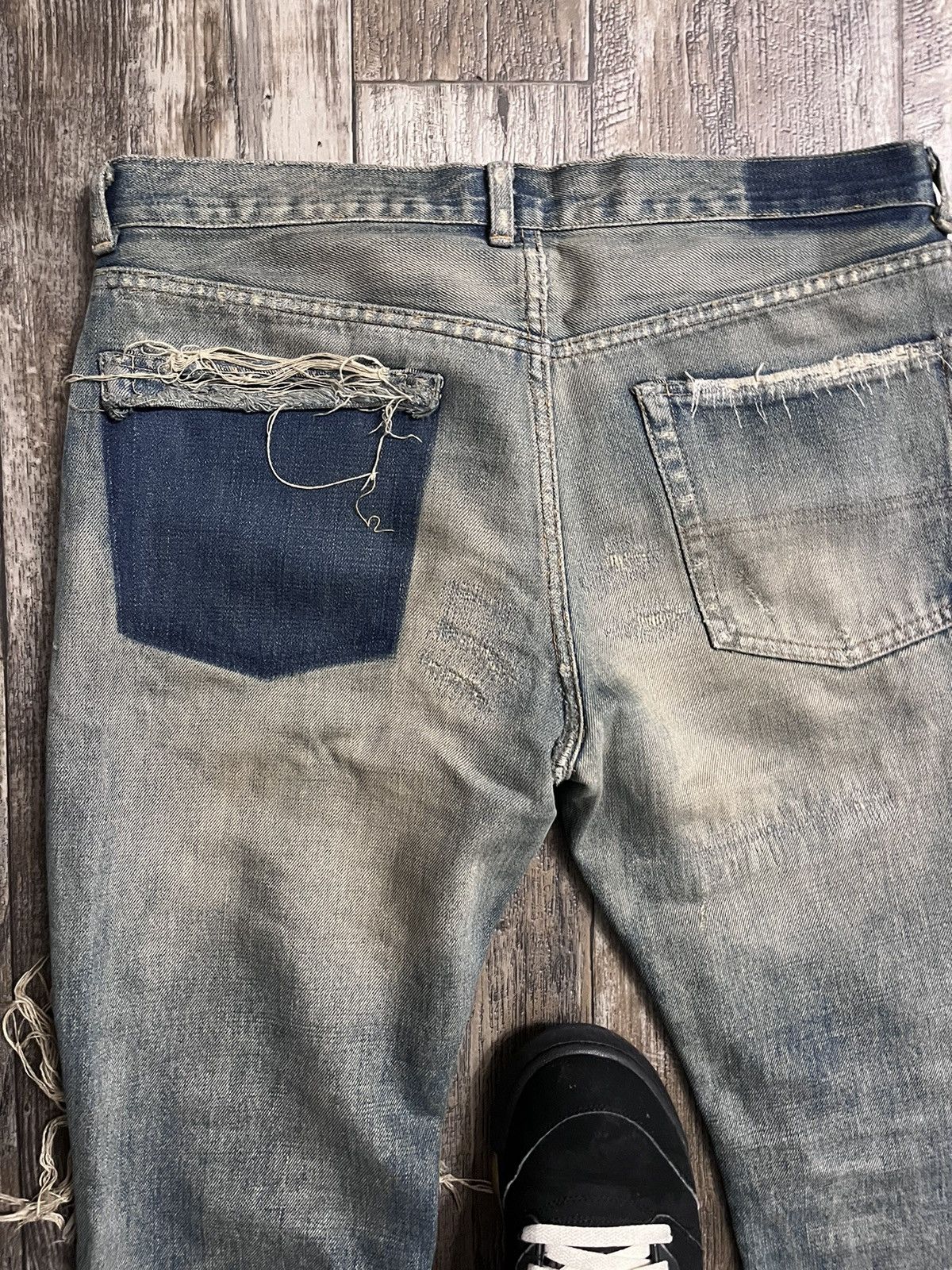 Jun Takahashi × Undercover Undercover 68 Red Yarn Denim Size US 32 / EU 48 - 4 Thumbnail