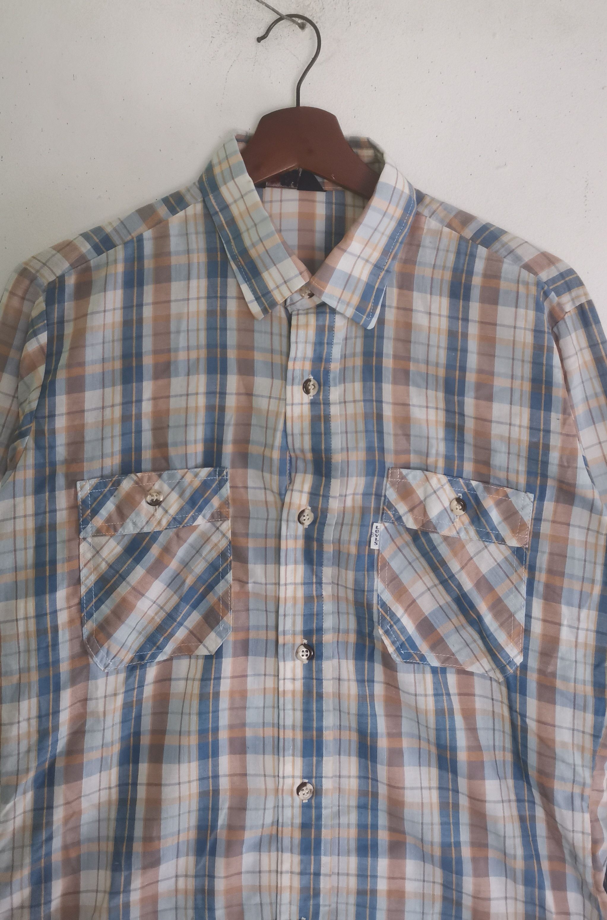 Levi's Vintage Clothing × Vintage Rare vintage Levi's shirt button ups nice design Size US M / EU 48-50 / 2 - 2 Thumbnail