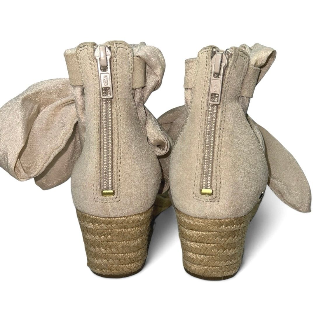 Ugg UGG Trina Suede Wedge Ankle Tie Sandals Women sz 8.5 Size US 8.5 / IT 38.5 - 5 Thumbnail