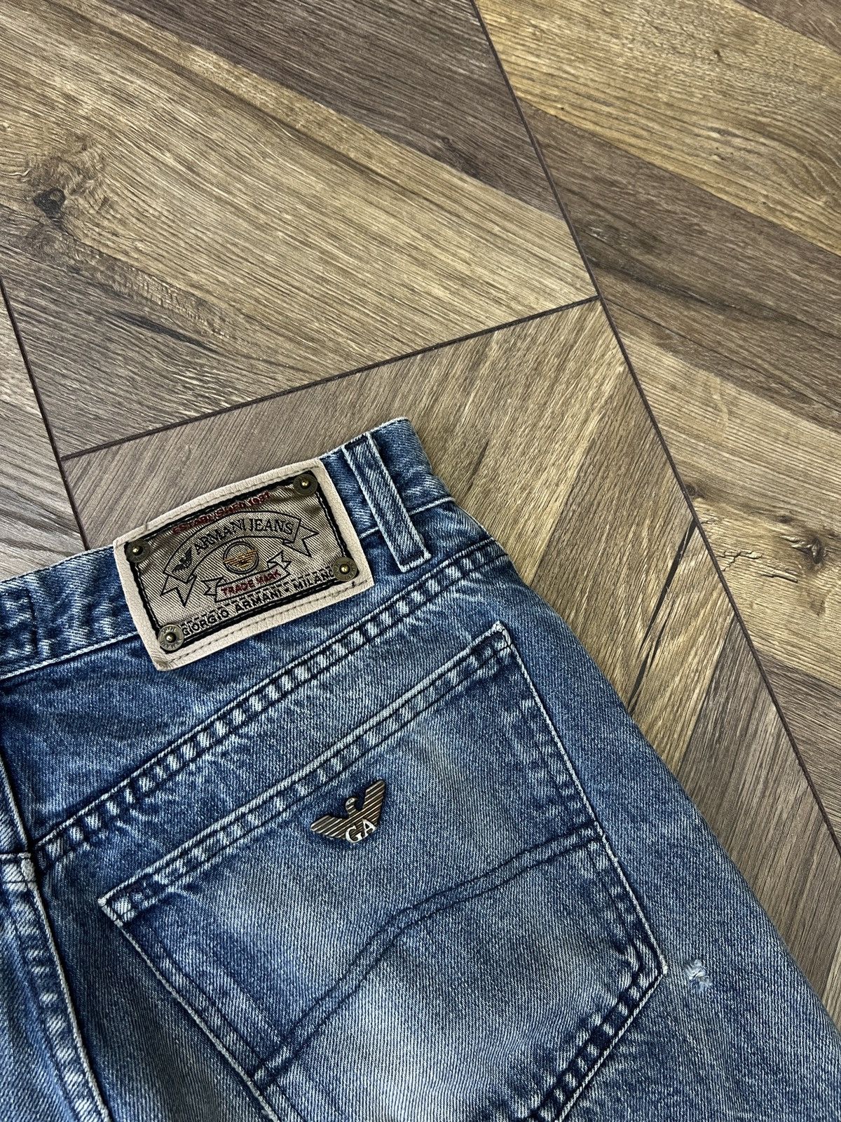 Armani × Emporio Armani × Vintage Vintage Armani Denim Blue Streetwear Jeans Size US 30 / EU 46 - 17 Thumbnail