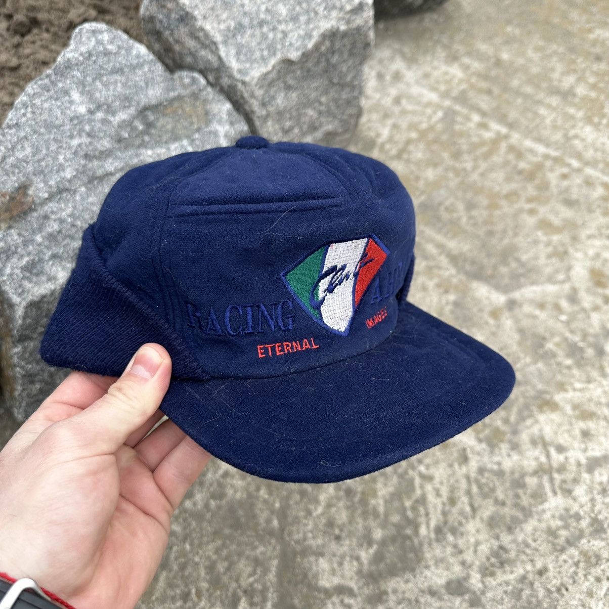 Designer × Japanese Brand Vintage Warm Italy Racing Ahead Eternal Images Cap 90s Size ONE SIZE - 1 Thumbnail