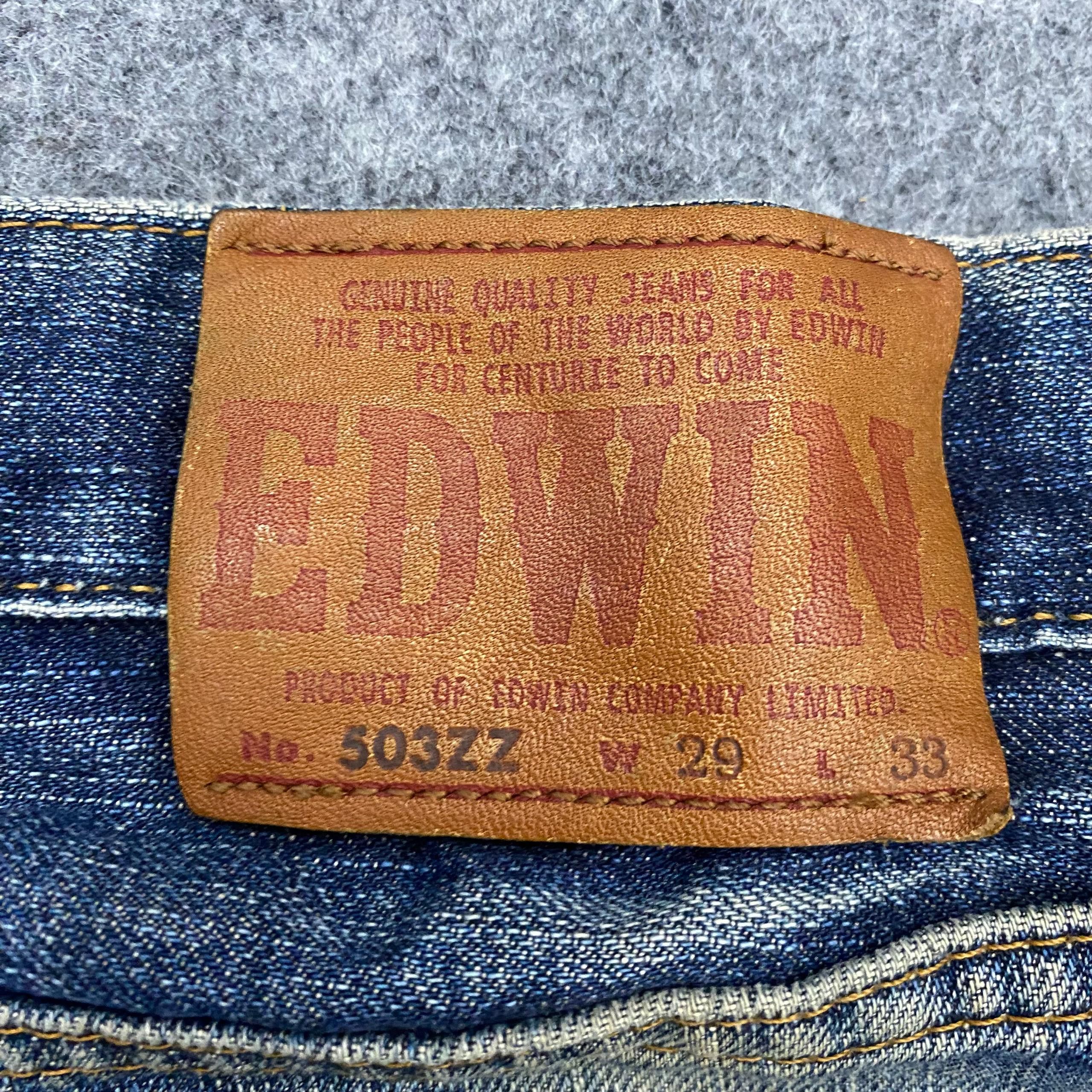 If Six Was Nine 💥Best Offer💥Vintage Edwin 503 Regular Distressed Denim Size US 29 - 14 Thumbnail