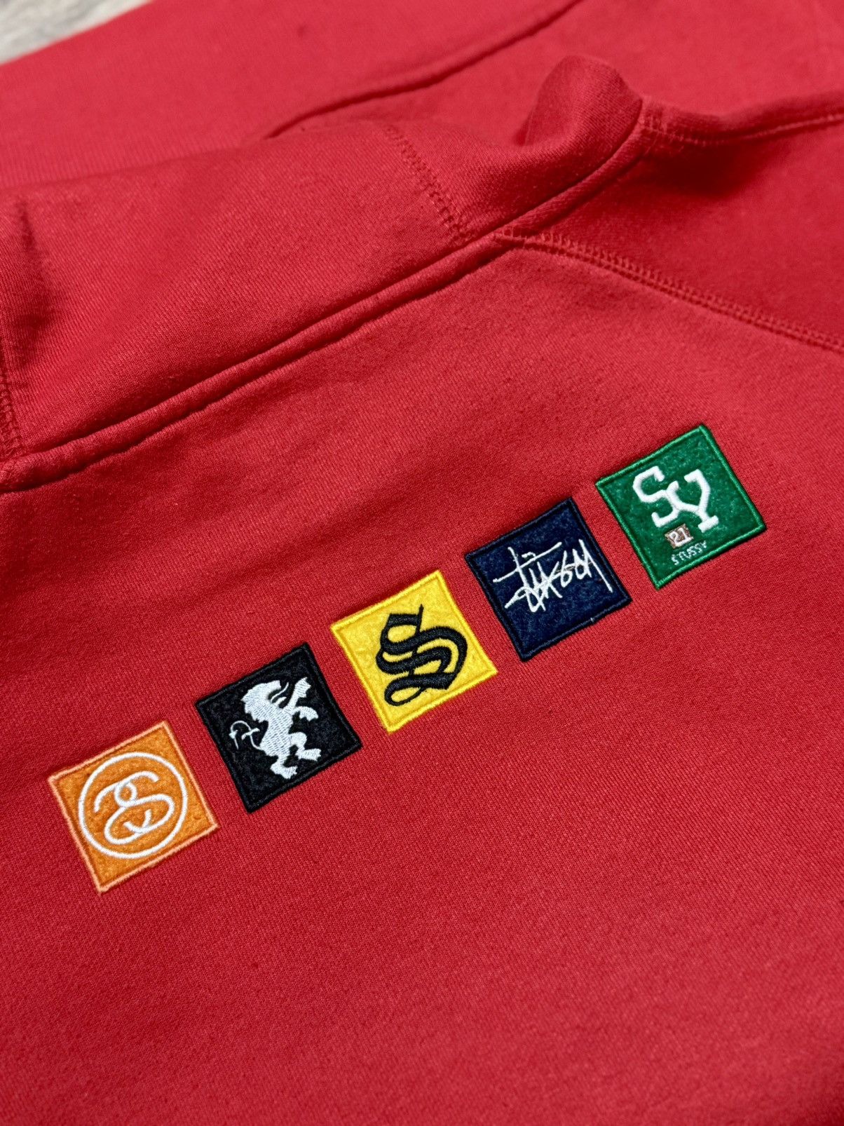 Stussy Authentic Stüssy Workwear Hoodie - Archive / Y2K Era - Red Size US XL / EU 56 / 4 - 8 Thumbnail