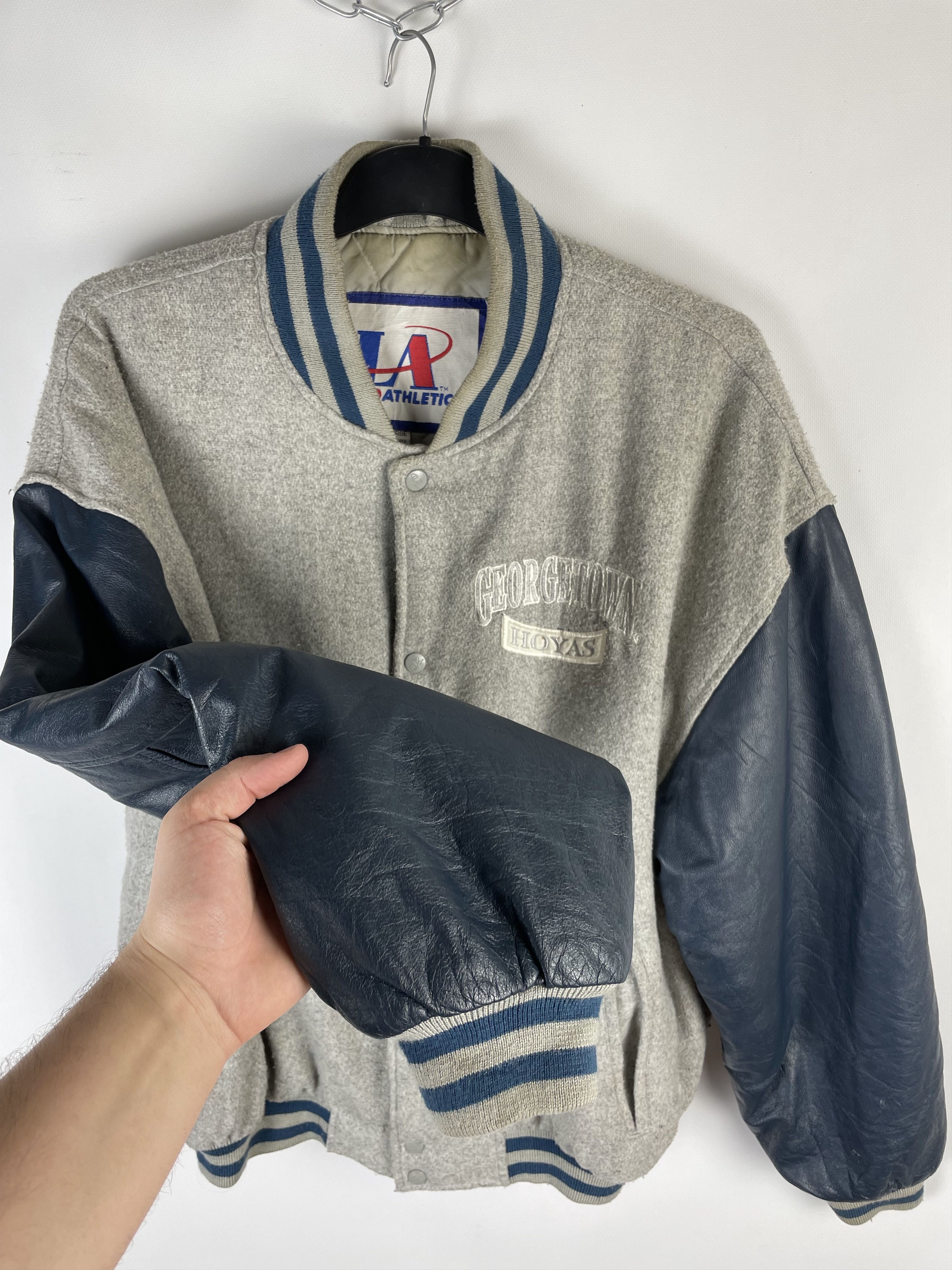 MLB Vintage 90s Georgetown Hoyas jacket 90s Size US XL / EU 56 / 4 - 13 Thumbnail