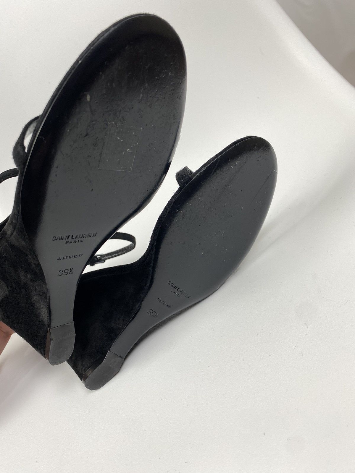 Saint Laurent Paris Saint Laurent Paris Lila Suede Wedges size 39,5 Size US 9.5 / IT 39.5 - 9 Thumbnail