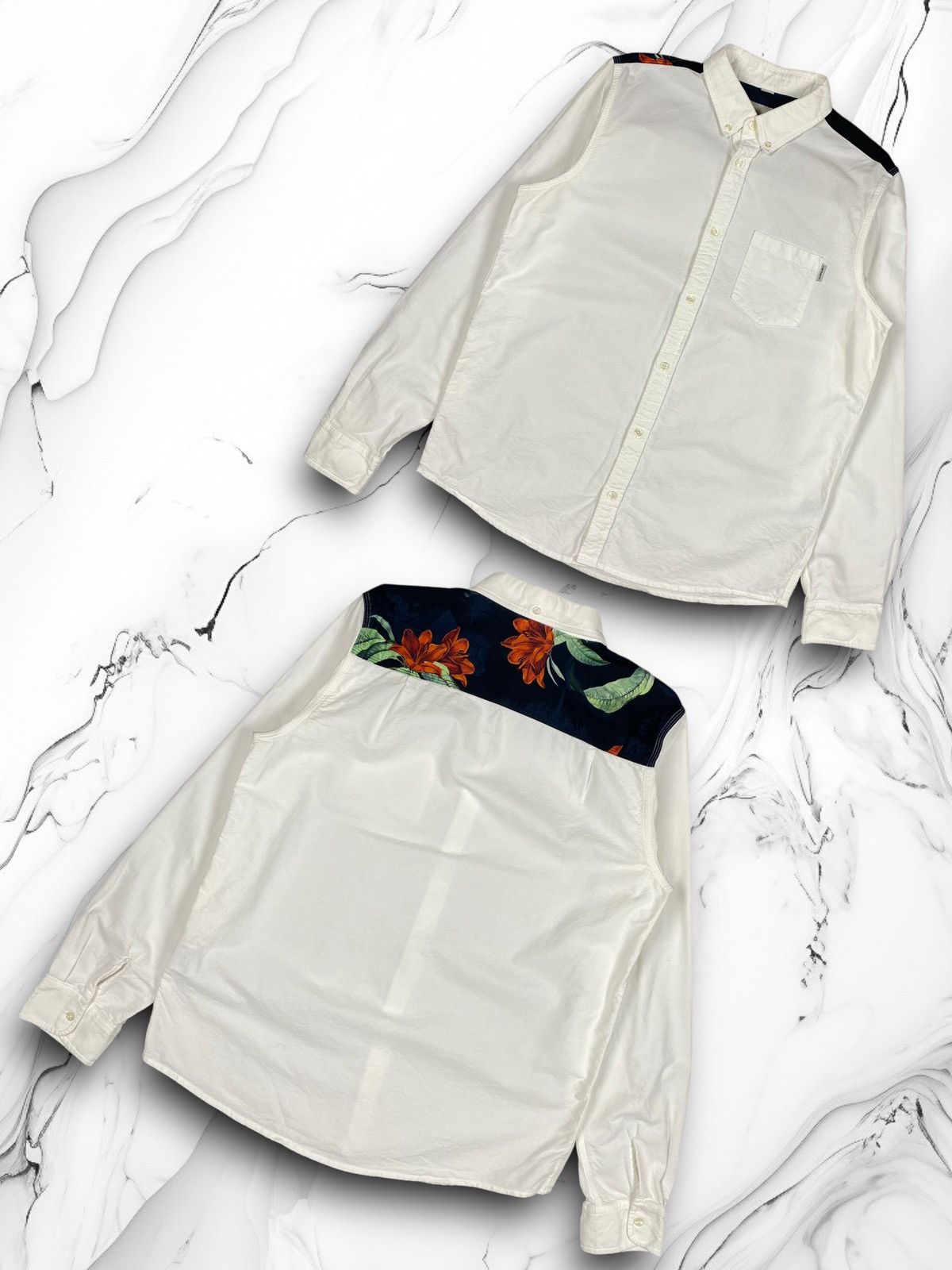 Carhartt Wip Carhartt Wip Flower Print Designer Button Up Shirt y2k og Size US L / EU 52-54 / 3 - 1 Thumbnail