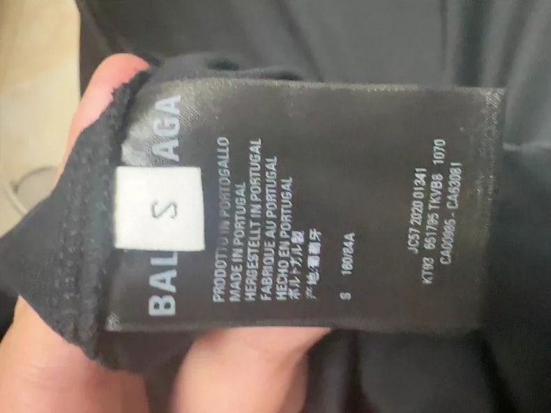 Balenciaga Balenciaga Black Ripped Short Sleeve Size US S / EU 44-46 / 1 - 3 Thumbnail