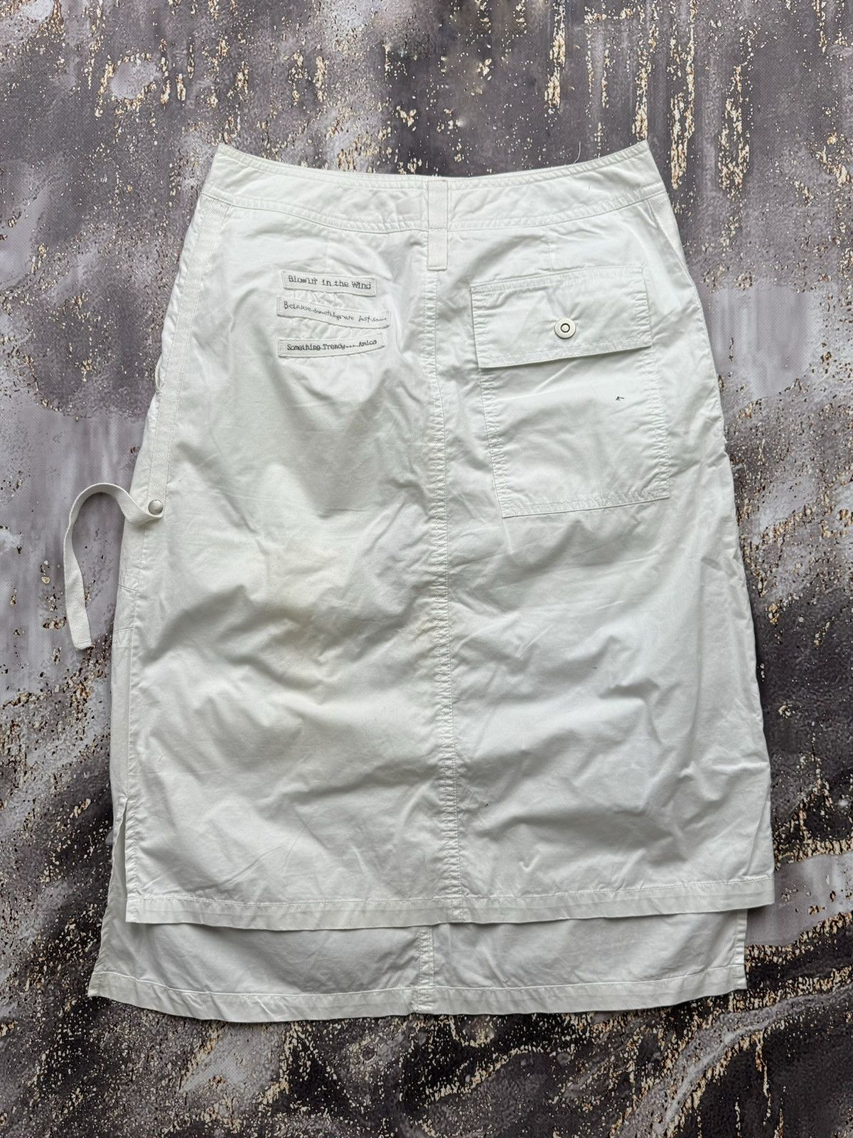 Japanese Brand Vintage Cargo Bondage Midi Skirt Size 25" / US 0 / IT 36 - 7 Thumbnail
