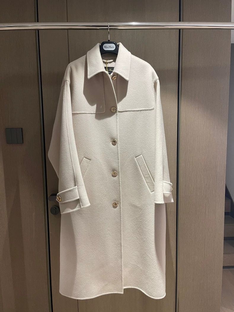 Loro Piana LORO PIANA Shape pleated pure cashmere coat Size XS / US 0-2 / IT 36-38 - 1 Thumbnail