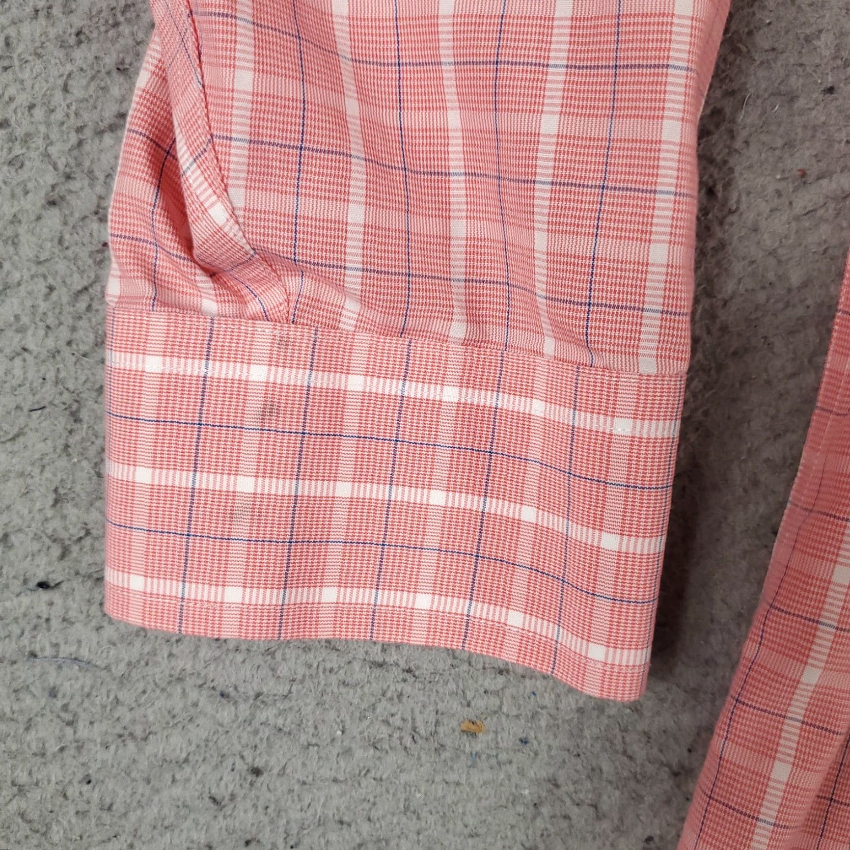 Brooks Brothers Brooks Brothers Shirt Mens 17.5 Pink Plaid Dress Shirt Long Sleeve Button-Down Regular Fit Size 46R - 6 Thumbnail