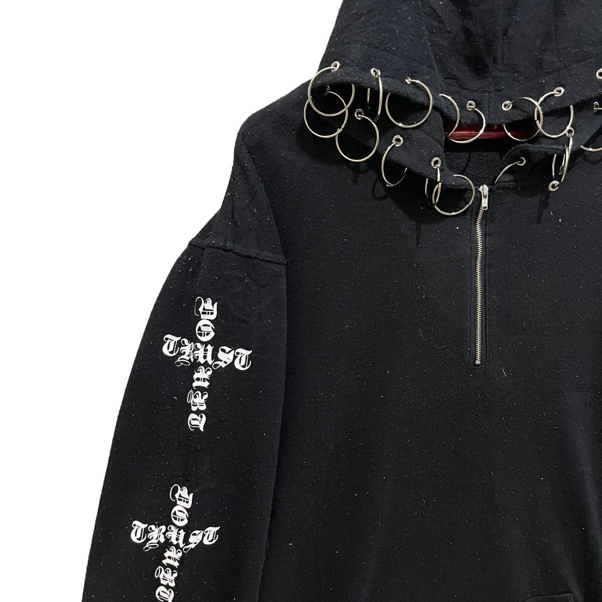 Japanese Brand Chrome Hearts Design Cross Logo Hoodie Size US XL / EU 56 / 4 - 4 Thumbnail