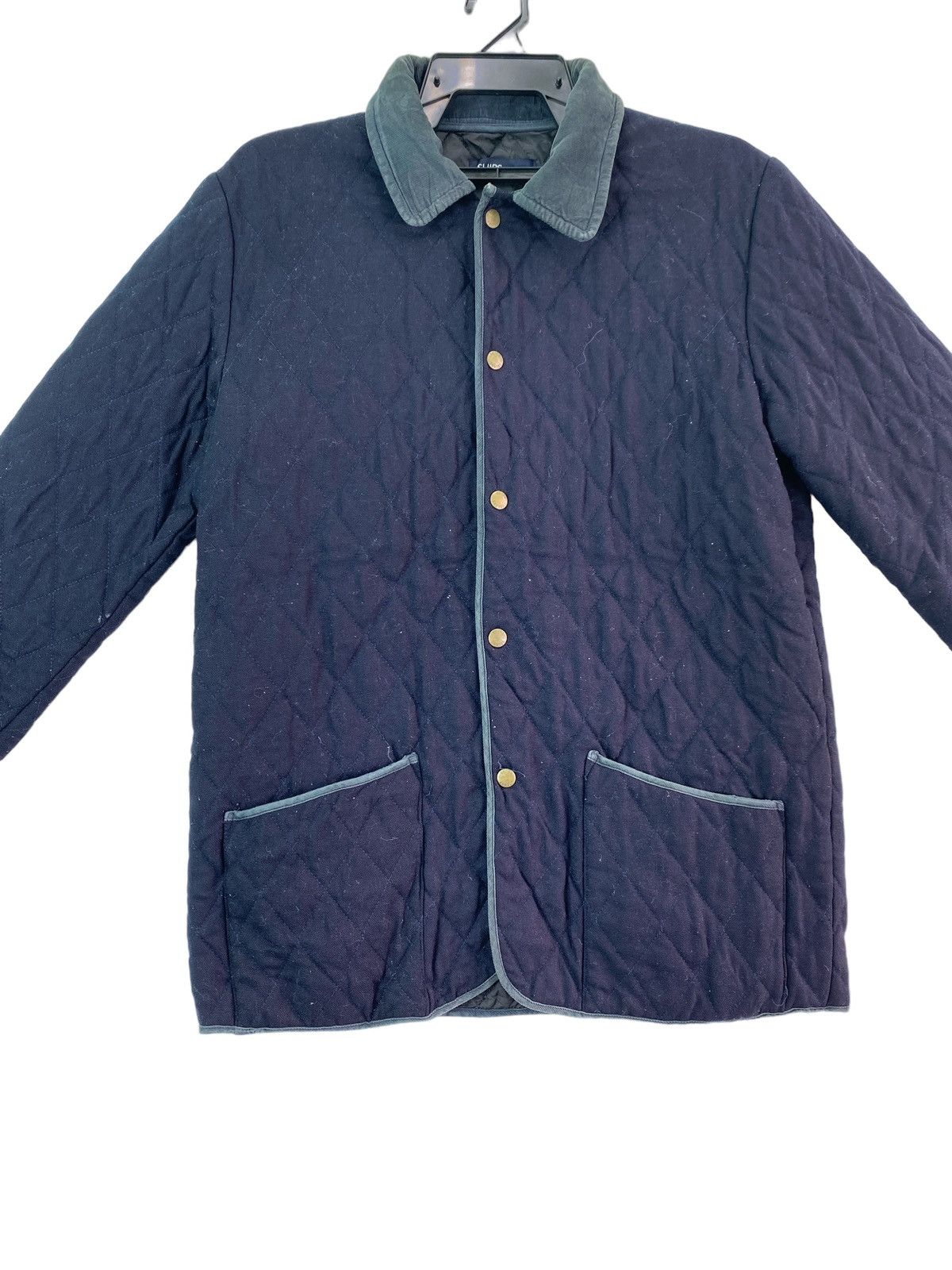 Vintage Vtg 90s Ships japan quilted snap button jacket Size US L / EU 52-54 / 3 - 2 Thumbnail
