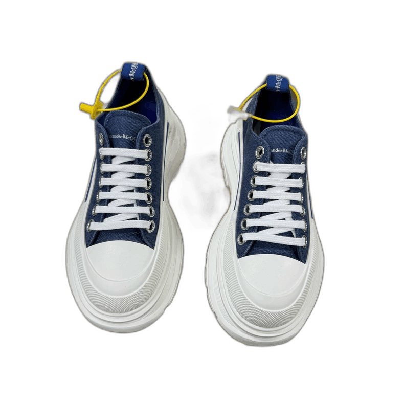 Alexander McQueen ALEXANDER MCQUEEN Blue Canvas Sneakers Size 36 Size US 6 / IT 36 - 1 Thumbnail