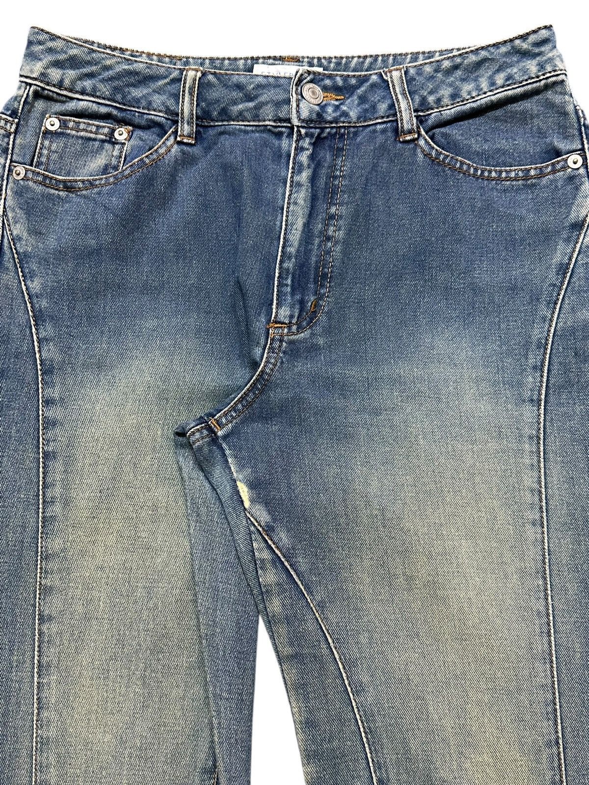 Japanese Brand Vintage Japanese Brand Mud Wash Faded Wide Leg Bootcut Jeans Size US 29 - 4 Thumbnail