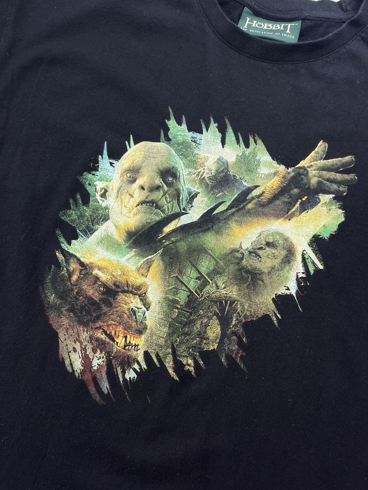 Band Tees 2013 The Hobbit Desolation of Smaug Orc Warg T-Shirt Movie Size US L / EU 52-54 / 3 - 3 Thumbnail