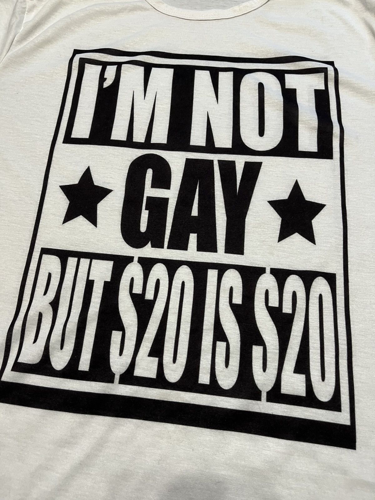 Fruit Of The Loom I’m not gay but 20$ is 20$ humor tee shirt Size US L / EU 52-54 / 3 - 2 Thumbnail