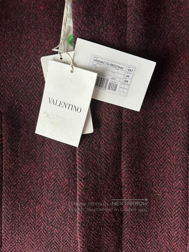 Valentino Valentino Herringbone woolen coat Size S / US 4 / IT 40 - 4 Thumbnail