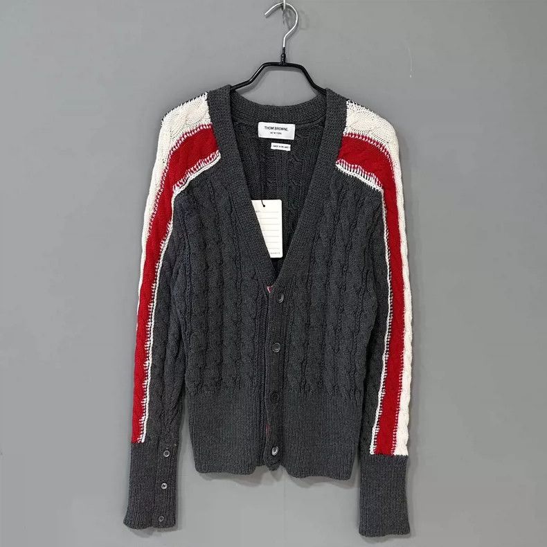 Thom Browne Thom Browne Arm ribbed merino wool sweater Size US S / EU 44-46 / 1 - 2 Thumbnail