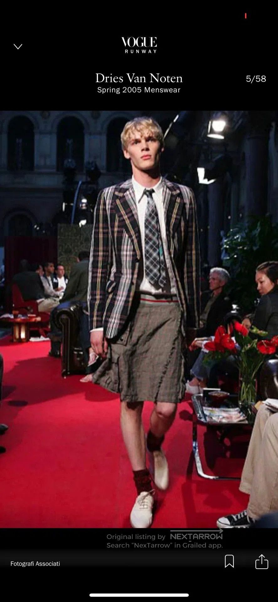 Dries Van Noten Dries Van Noten 2005 SS Runway Check Trousers. Size US 30 / EU 46 - 8 Thumbnail