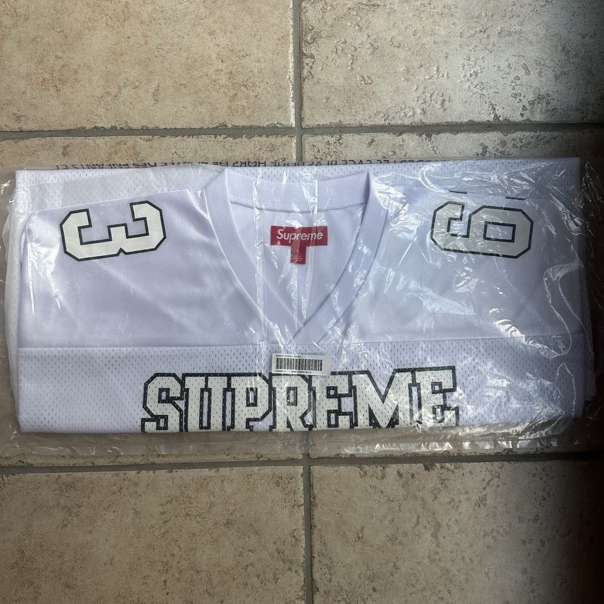 Supreme Bones Football Jersey Black Large INHAND