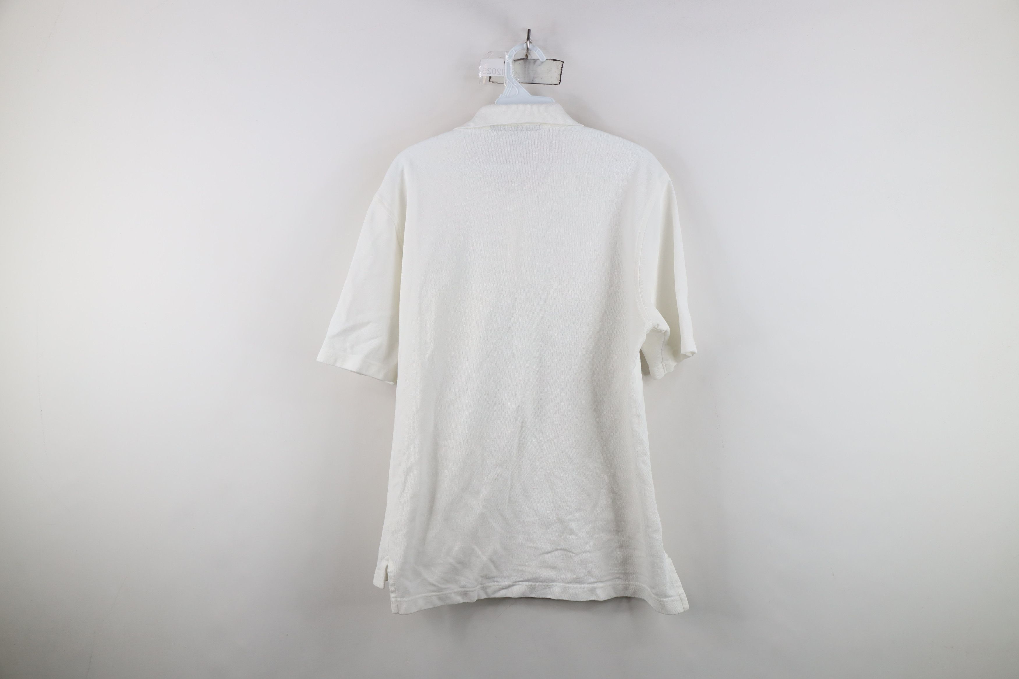 Lands' End Vintage 90s Lands End Knit Collared Golf Polo Shirt White Size US M / EU 48-50 / 2 - 11 Thumbnail