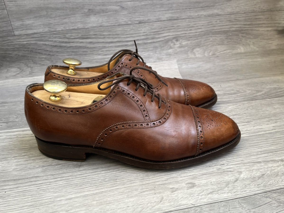 John Lobb John lobb Seymor cap-toe brouges lace up shoes sz 8.5EE Size US 9.5 / EU 42-43 - 8 Thumbnail