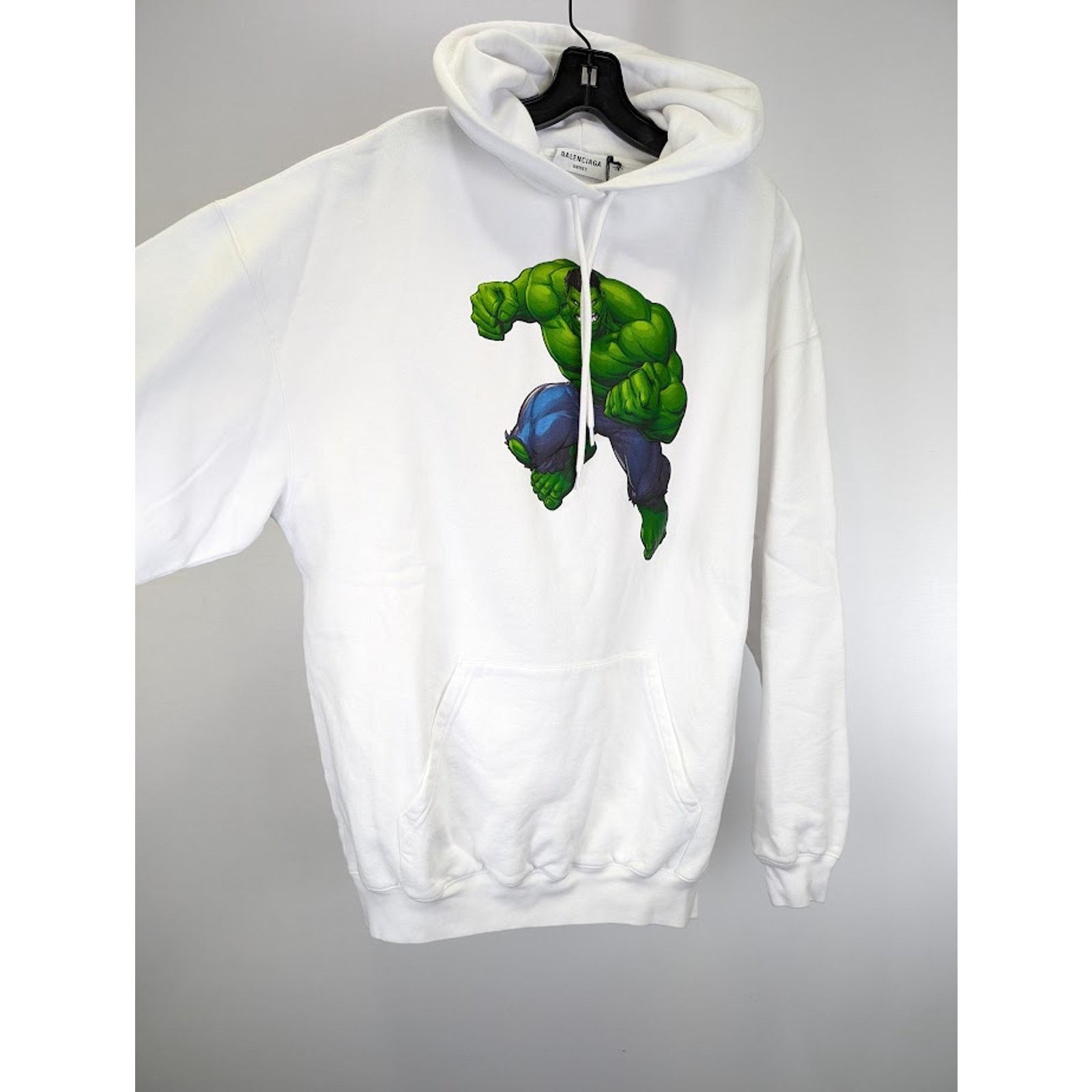 Balenciaga o1rshd1 Graphic-print Hoodie in White Size US M / EU 48-50 / 2 - 10 Thumbnail