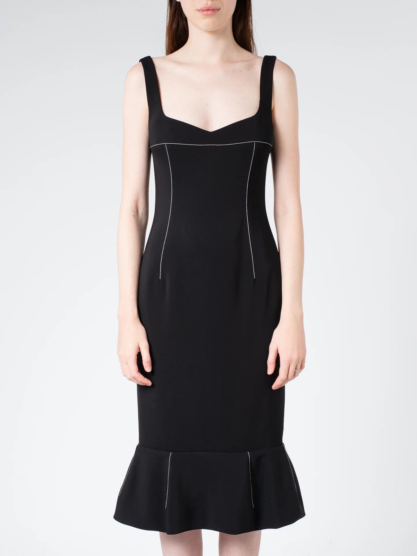 Marni o1y1025 Midi Dress in Black Size S / US 4 / IT 40 - 1 Thumbnail
