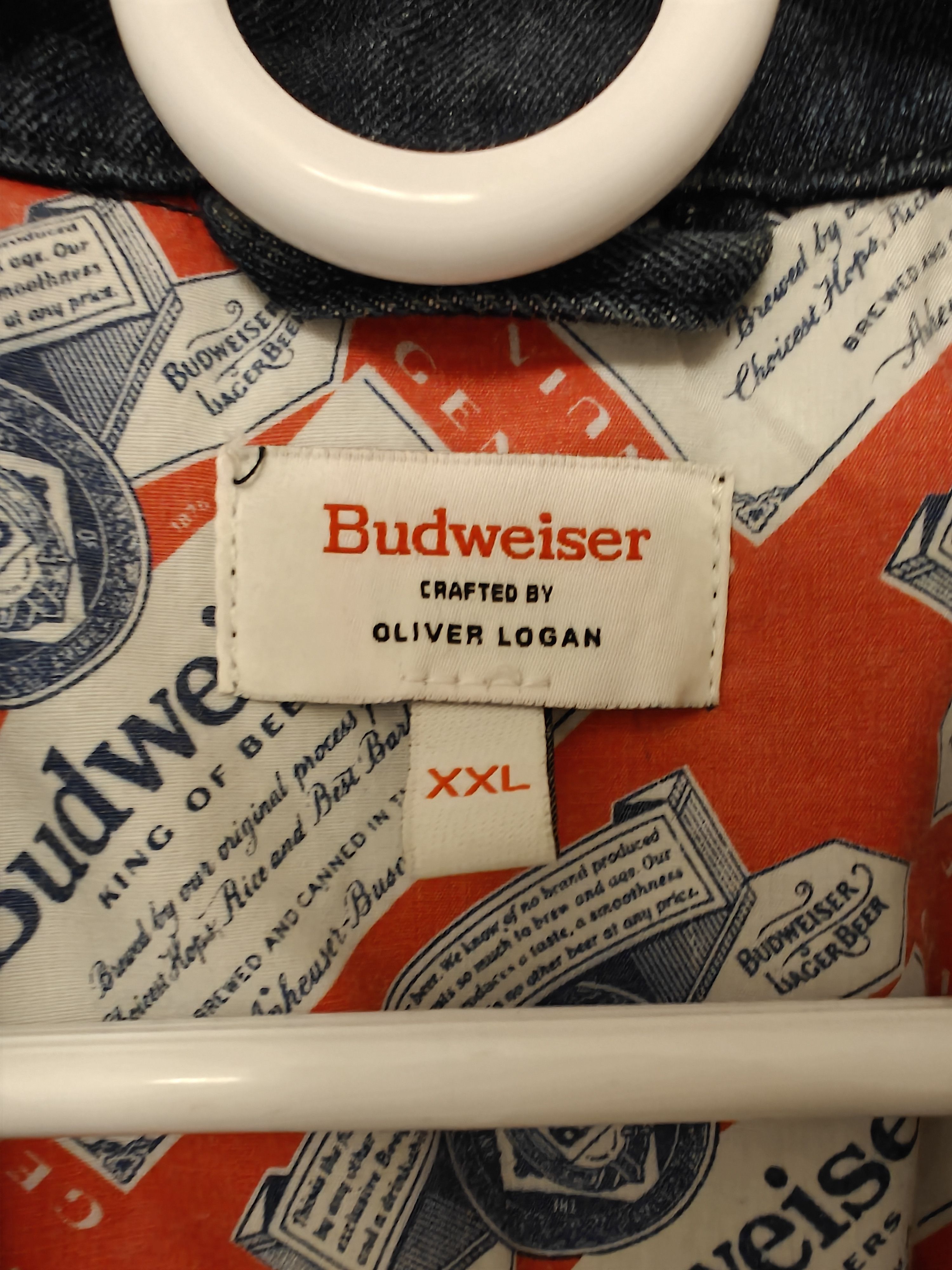 Levi's Levi X Oliver Logan Budweiser Trucker Denim Jacket Men's Size US XL / EU 56 / 4 - 4 Thumbnail