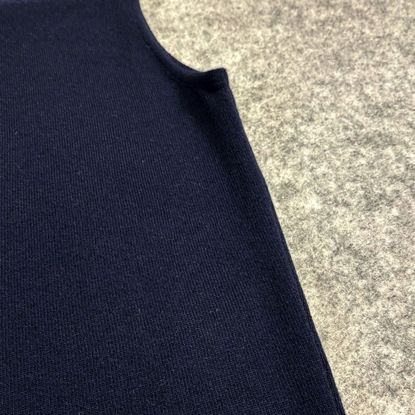 Versace Jeans Couture VINTAGE Versace Jeans Couture Dress Sleeveless Ribbed Knit Turtleneck Collar Small Blue Knee Length Jumper Dress Womens Size 28" / US 6 / IT 42 - 7 Thumbnail