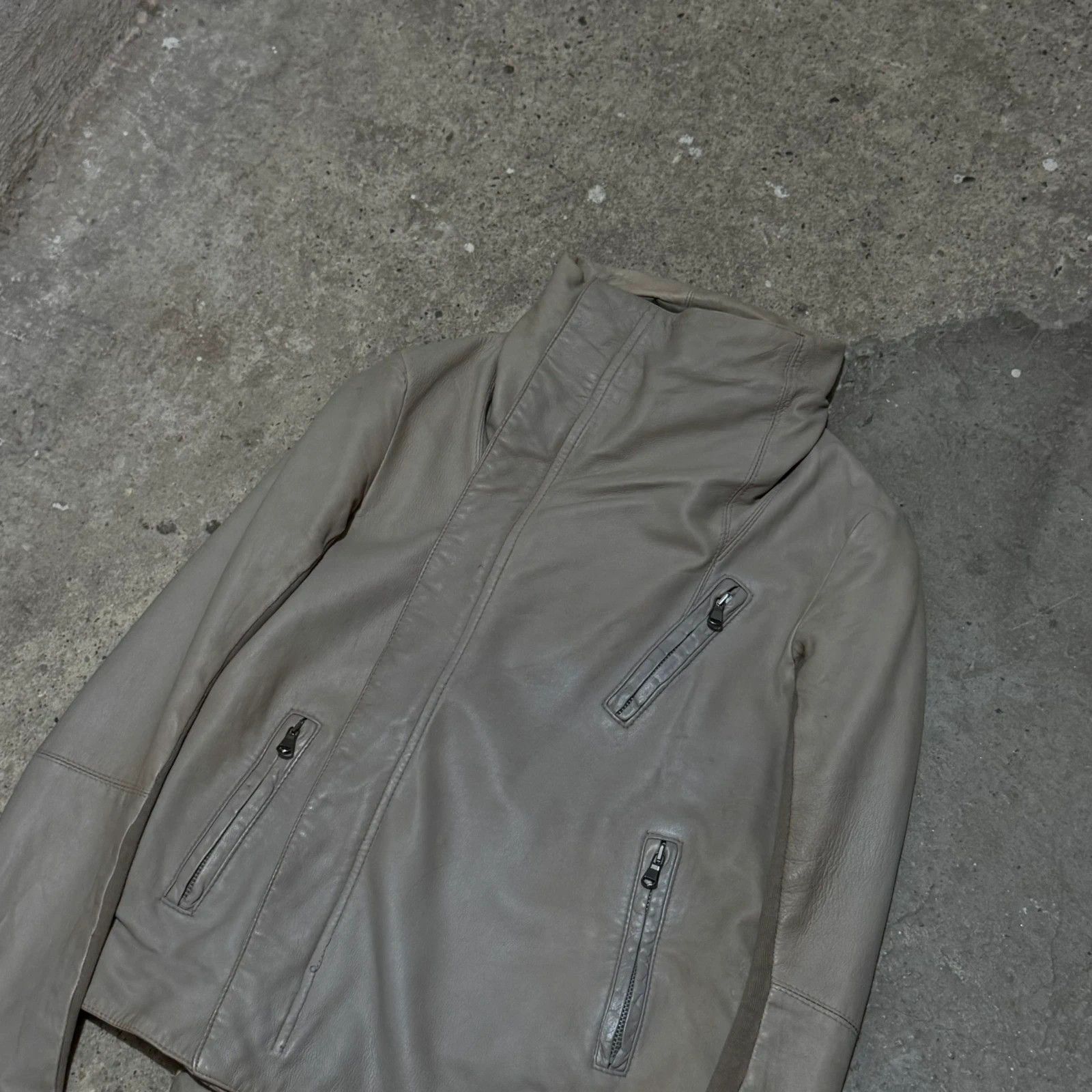 Other Rick owens style leather jacket Size S / US 4 / IT 40 - 2 Thumbnail