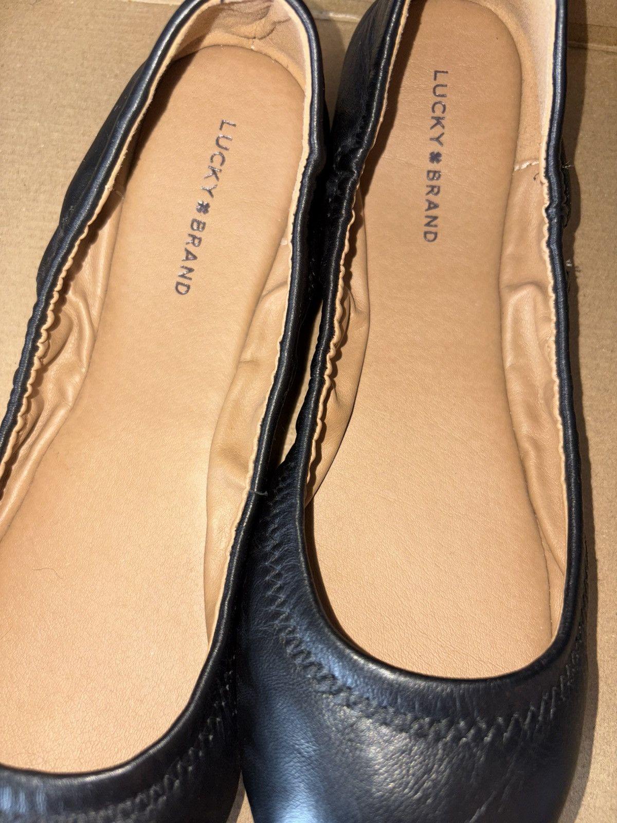 Lucky Brand Lucky Brand Erin Leather Ballet Flats Size US 8.5 / IT 38.5 - 13 Thumbnail