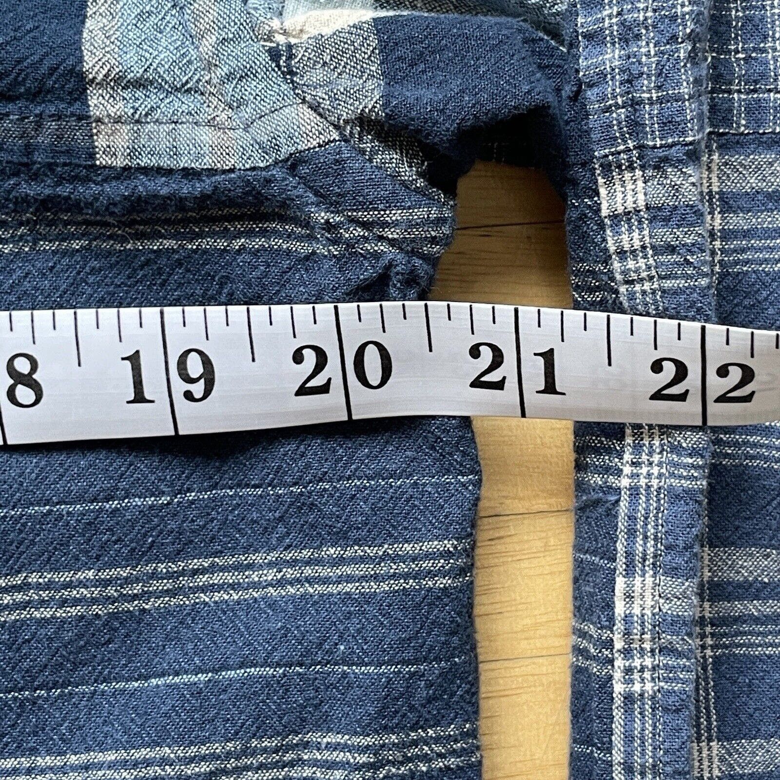 Lauren Ralph Lauren Ralph Lauren Shirt Women Medium Denim Patchwork Linen Cowboy Size M / US 6-8 / IT 42-44 - 9 Thumbnail
