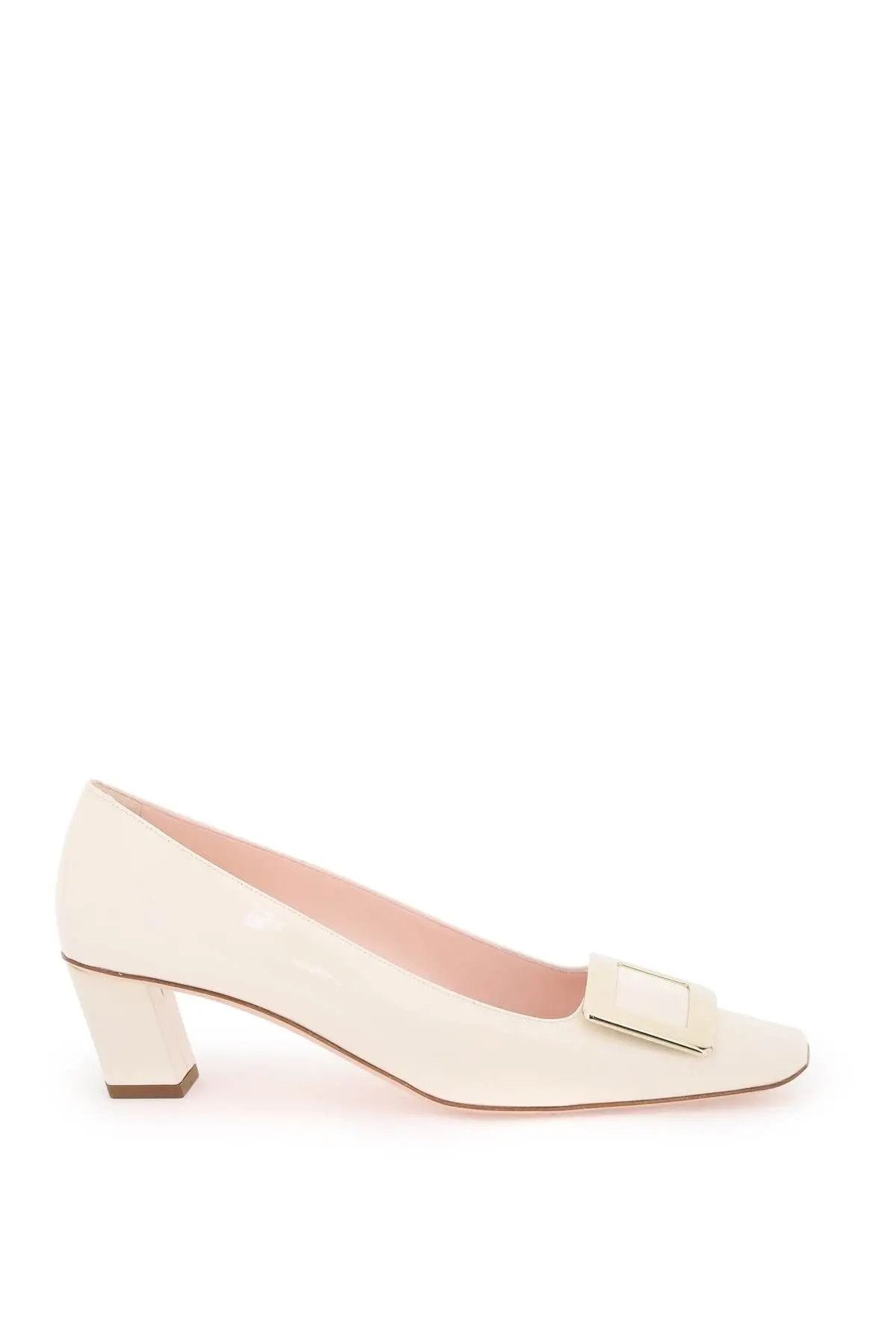 image of Roger Vivier O1S22I1N1223 Belle Viver 45 Pumps In White Shoes, Women's (Size 7)