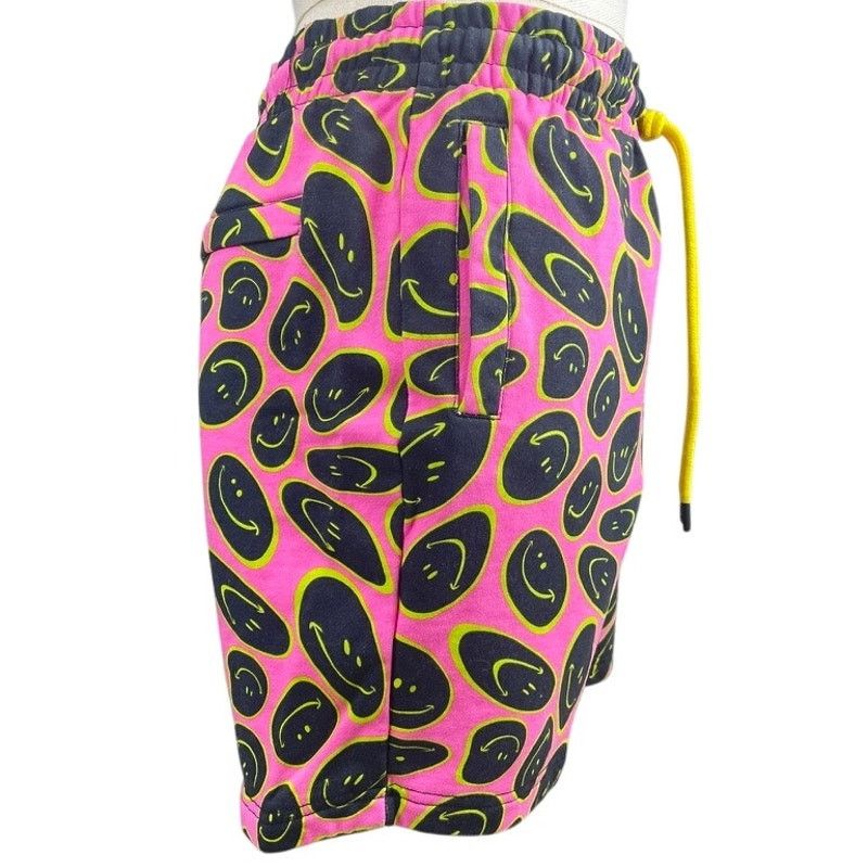 WeSC WESC Pink Trippy Smiley Cotton Shorts Unisex (M/L) NEW Skate Size 32" / US 10 / IT 46 - 2 Thumbnail