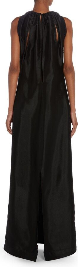 Bottega Veneta o1s1rm1125 Midi Dress in Black Size M / US 6-8 / IT 42-44 - 2 Thumbnail