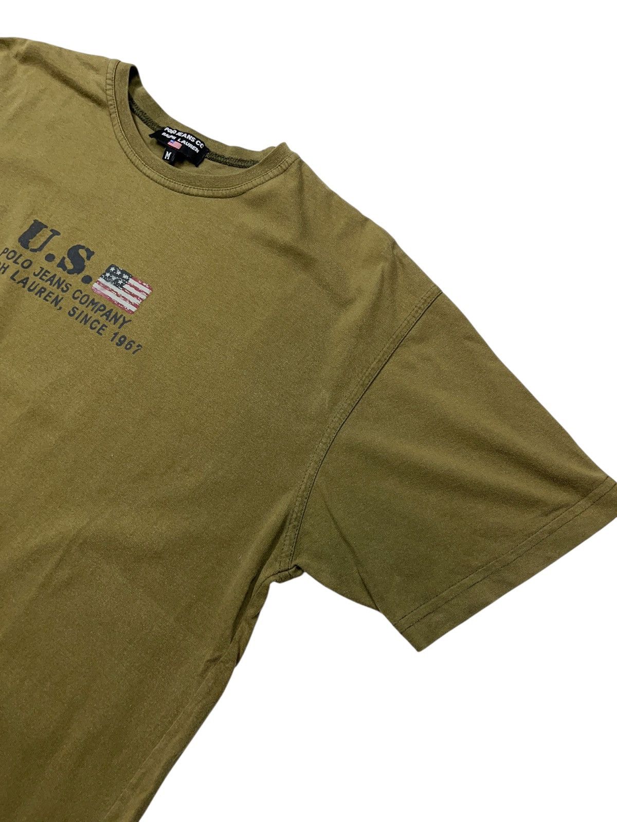 Polo Ralph Lauren Vintage Ralph Lauren Polo Jeans US Flag T-shirt Faded y2k Size US M / EU 48-50 / 2 - 2 Thumbnail