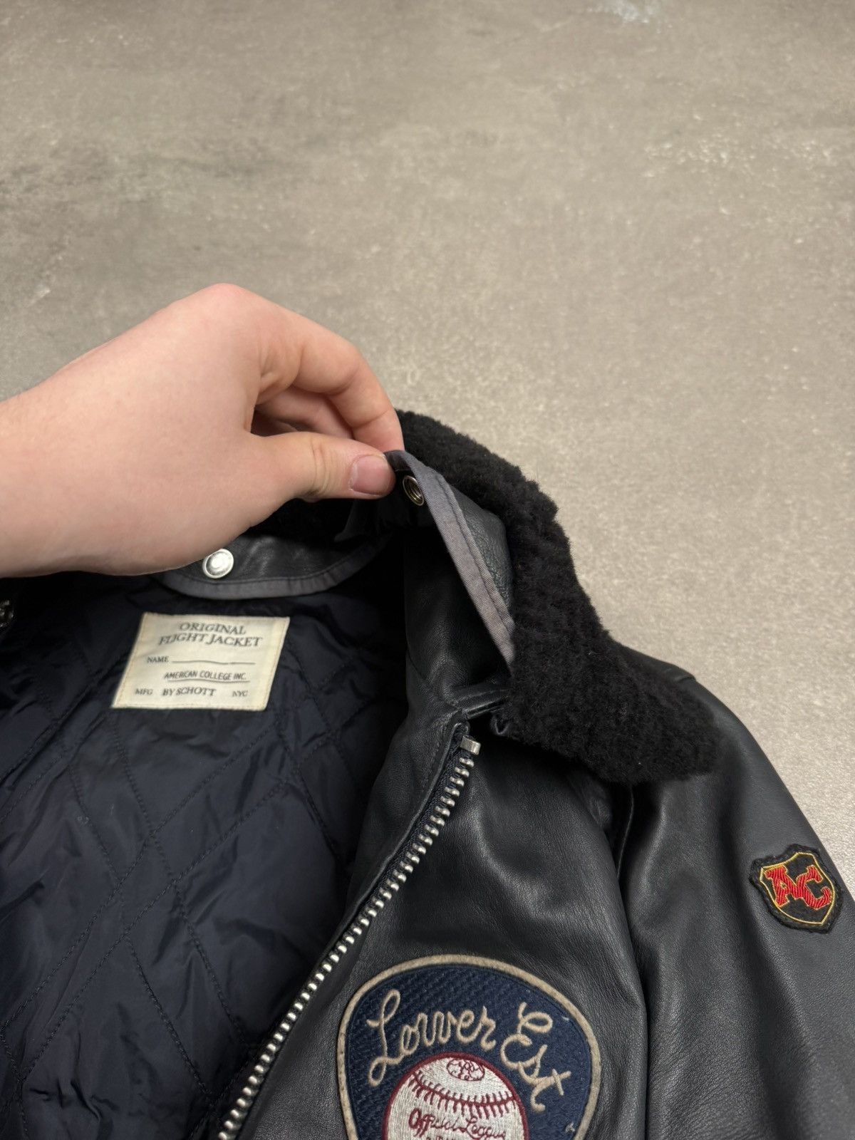 Schott Schott leather jacket patch vintage street wear 2000s Size US S / EU 44-46 / 1 - 6 Thumbnail