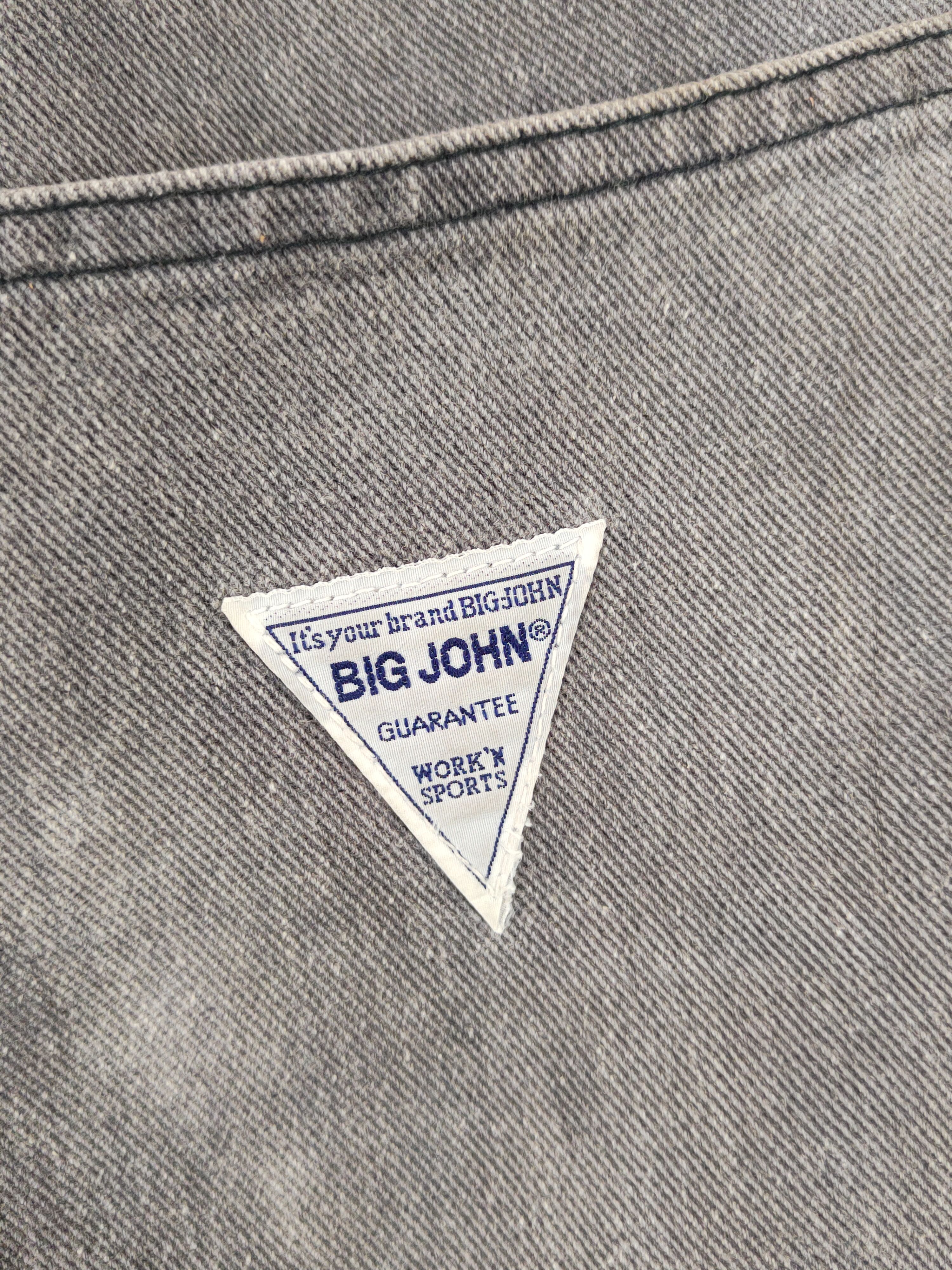 Big John Big John Dark Gray Distressed Ripped denim Jeans #W1586 Size US 28 / EU 44 - 10 Thumbnail