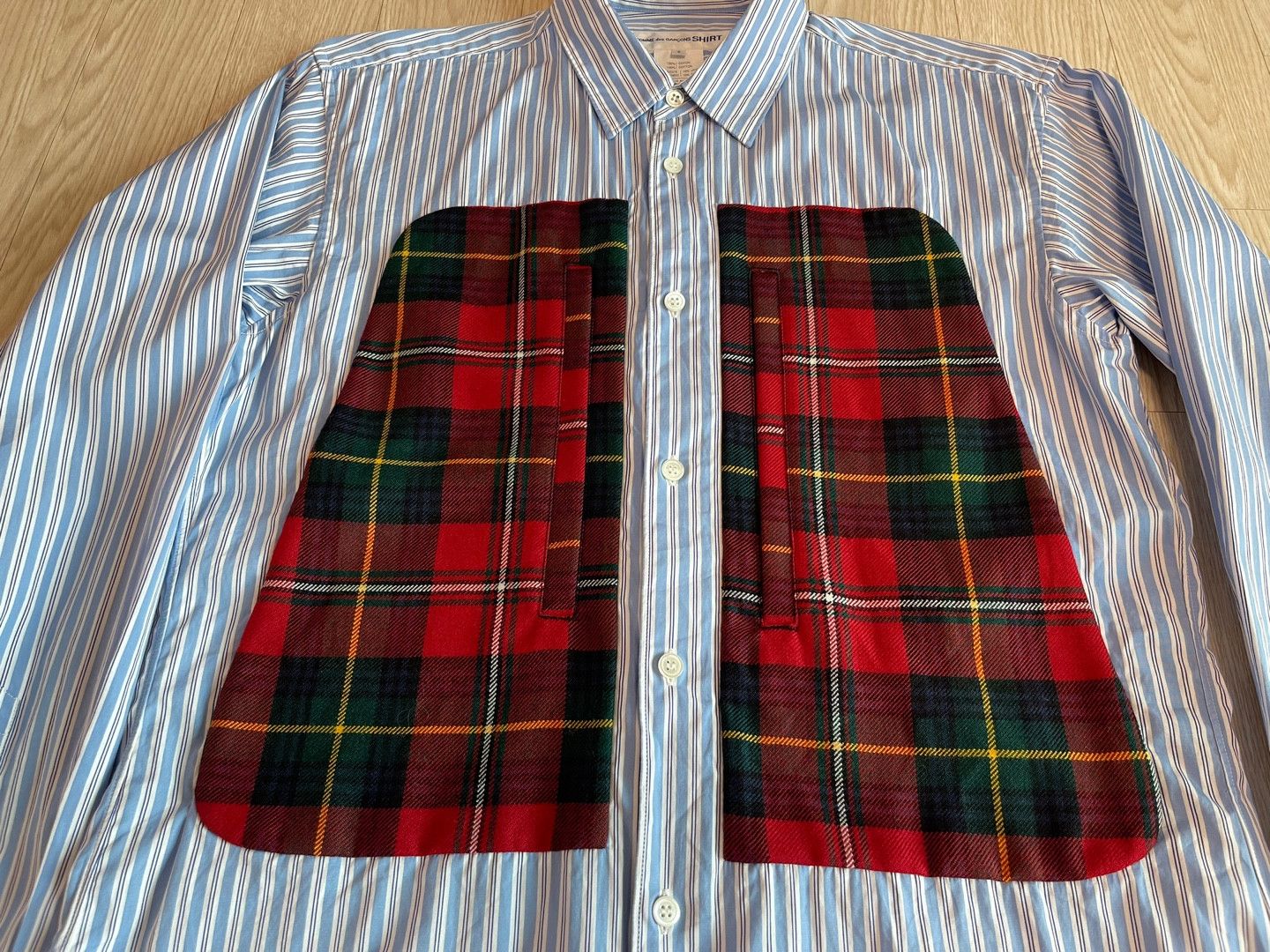 Comme des Garcons SHIRT COMME des GARCONS SHIRT Tartan Check Pocket Shirt AD2017 Size US L / EU 52-54 / 3 - 3 Thumbnail