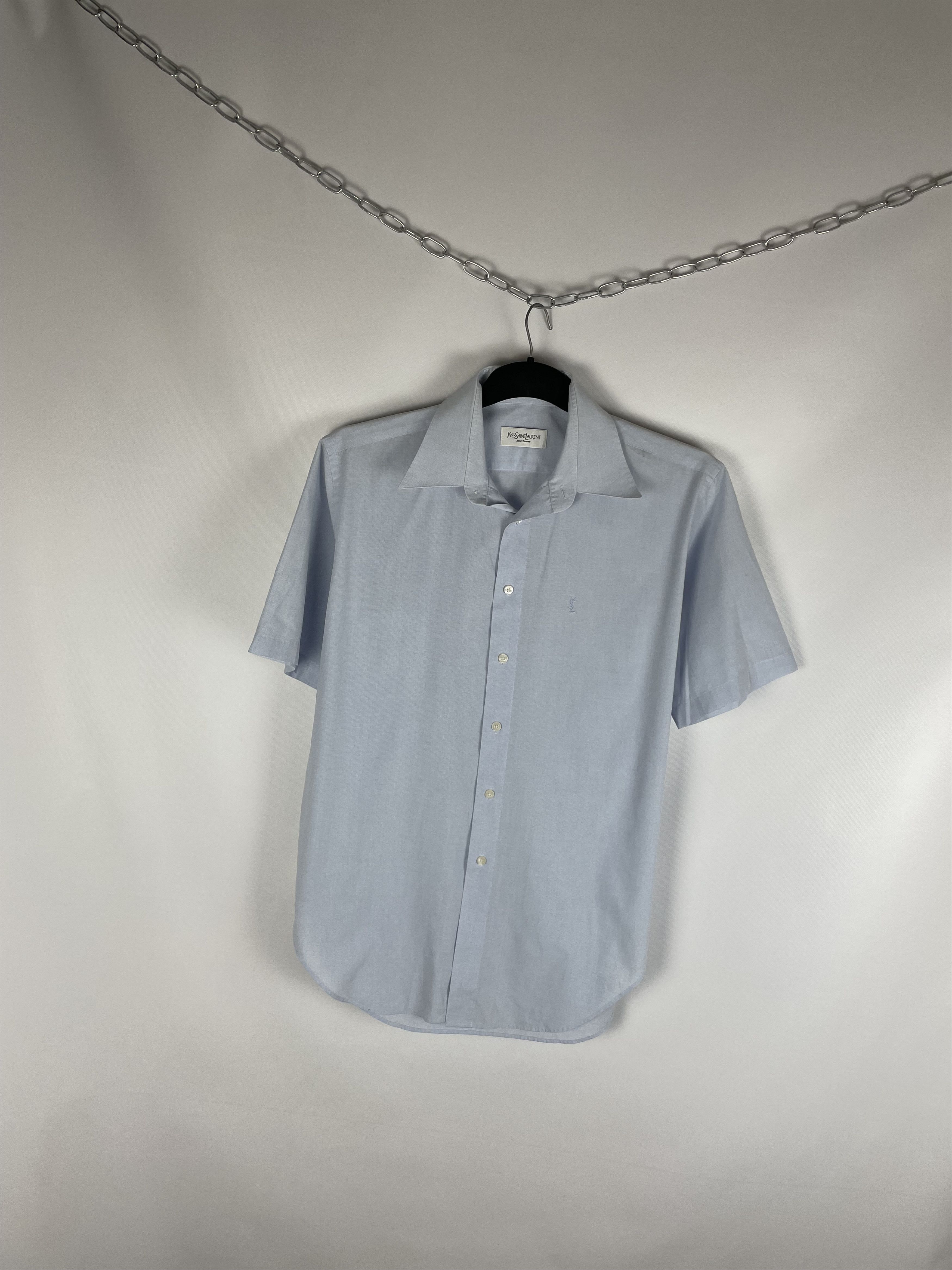 Vintage Vintage Yves Saint Laurent YSL Shirt Button Up Rare Size US L / EU 52-54 / 3 - 2 Thumbnail