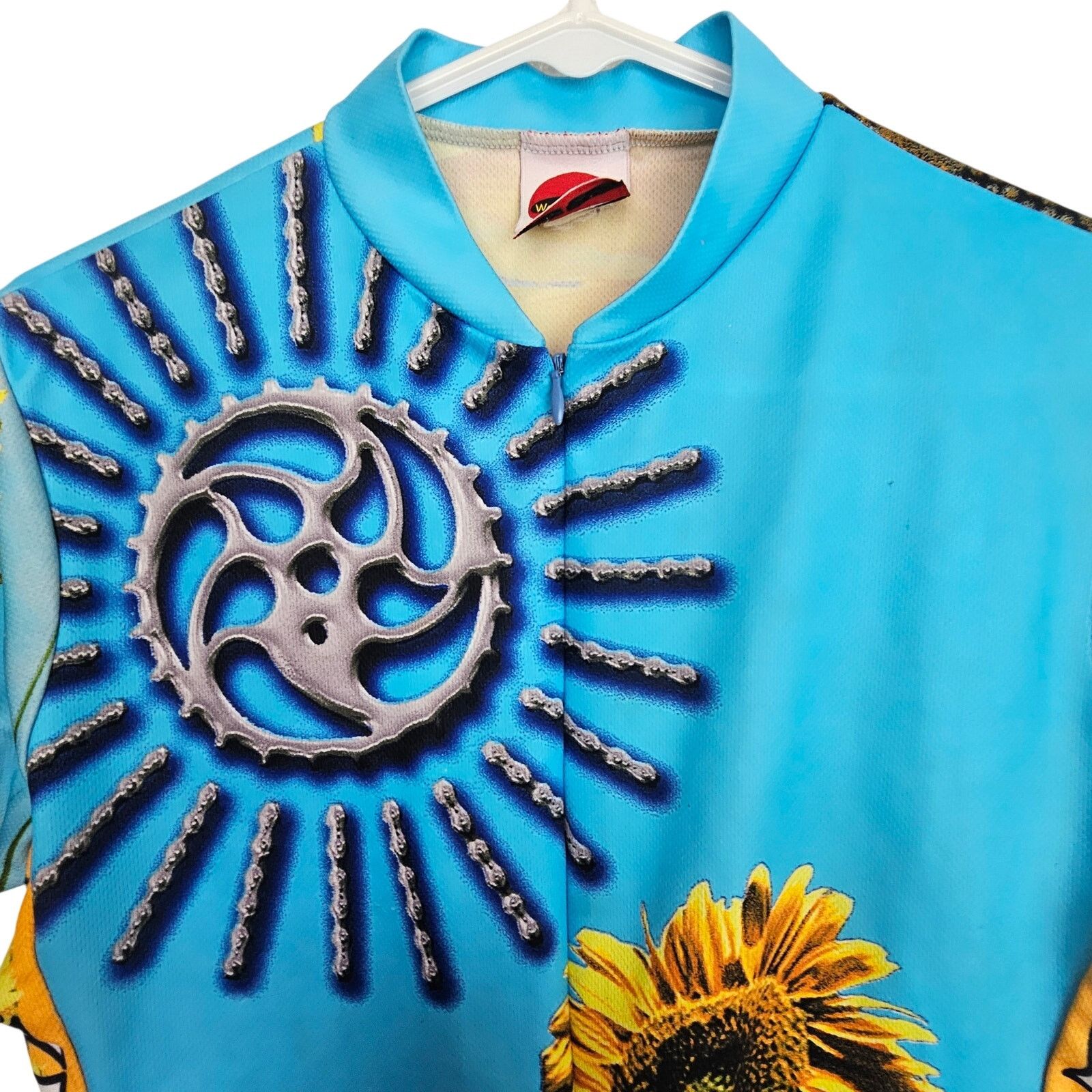 130 World World Jerseys Womens Sunflower Bike Shirt Size L Cycling Size L / US 10 / IT 46 - 2 Thumbnail